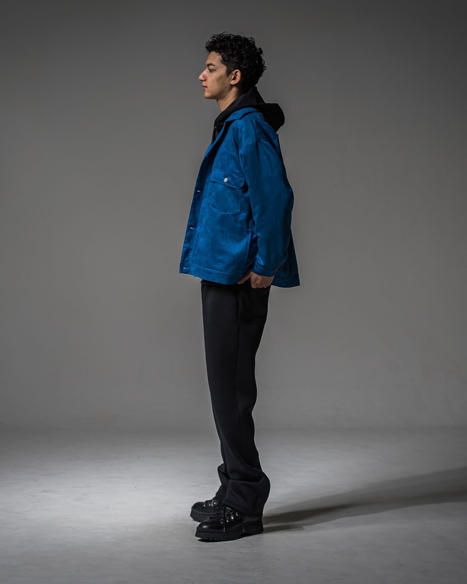 CHRIS EASY WIDE TUCK PANTS / RC37-ST-016WT / ワイドタックパンツ / ブラック