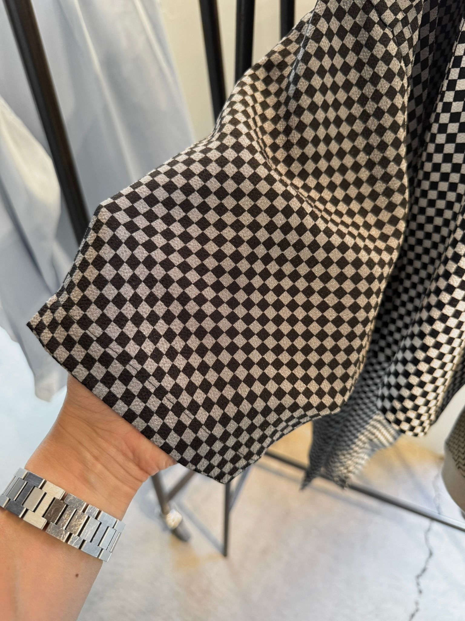 ICHIMATU SHIRTS / DP1-SH-003 / 市松模様半袖シャツ / ブラック×ホワイト (3月中旬入荷予定)