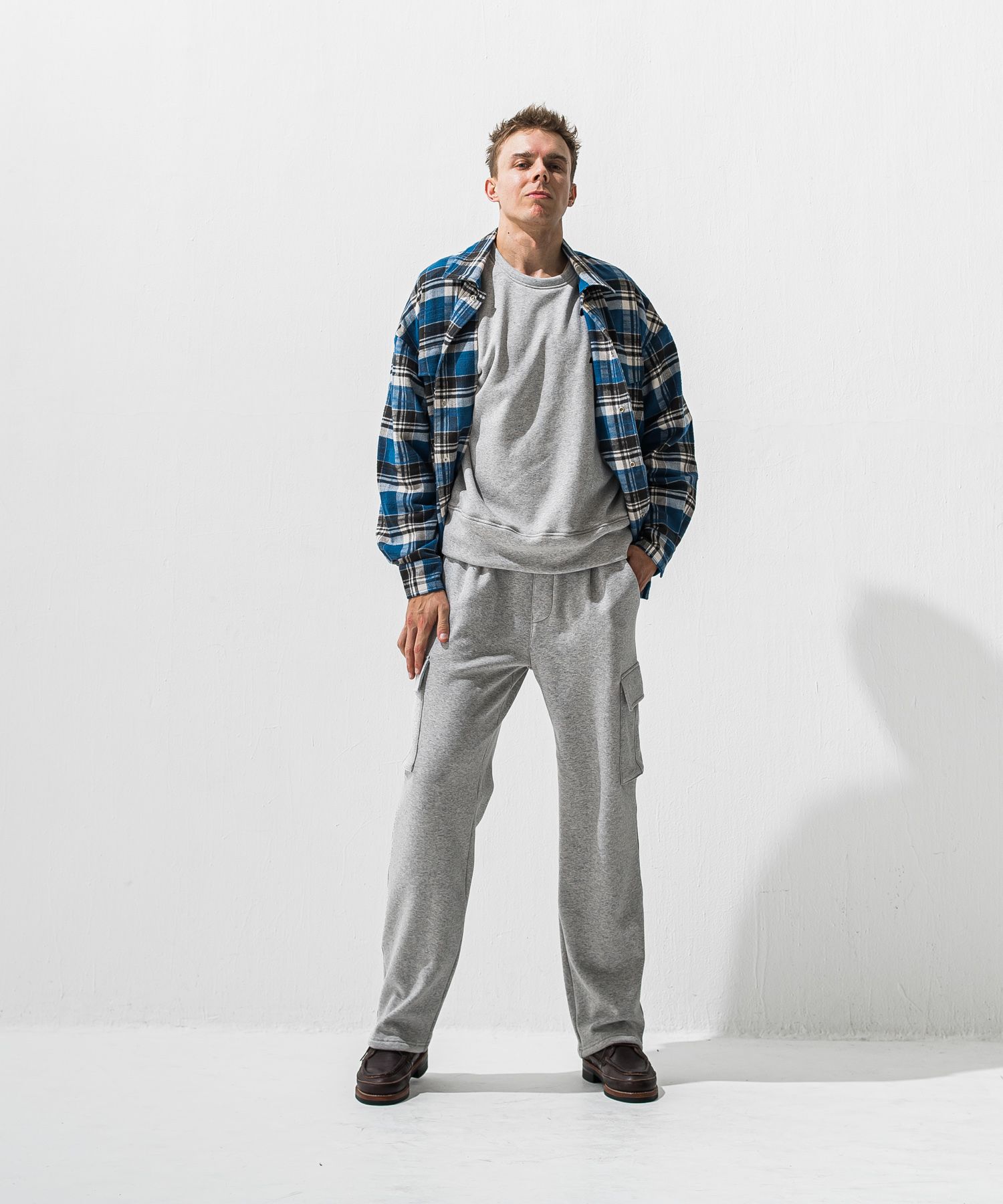 OLD SLABL CHECK JK / RC42-JK-005 / チェックCPOジャケット / ブルー (12月下旬入荷予定)