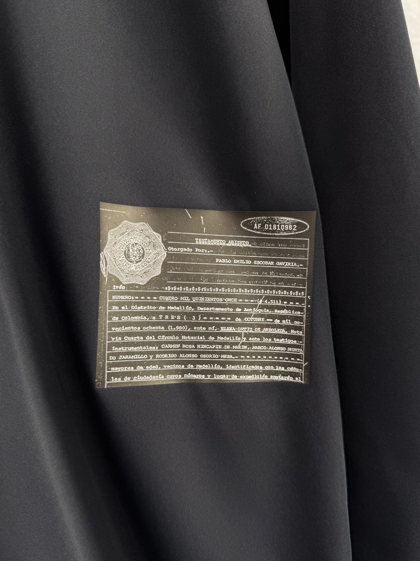 WILL SHIRTS / DP1-SH-001 / ウィルプリントオープンカラーシャツ / ブラック