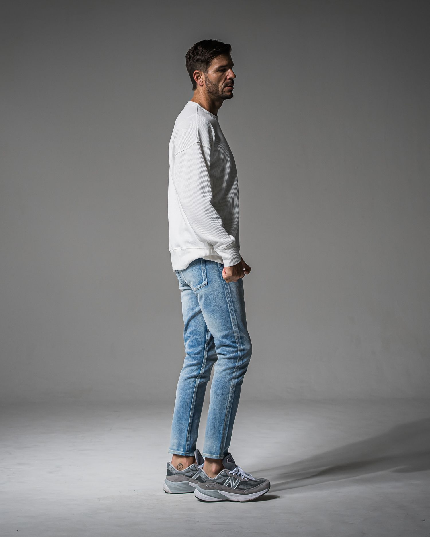 MICK DENIM JERSEY / RC37-ST-020 / デニムジャージテーパードパンツ / ライトインディゴ (9月上旬入荷予定)