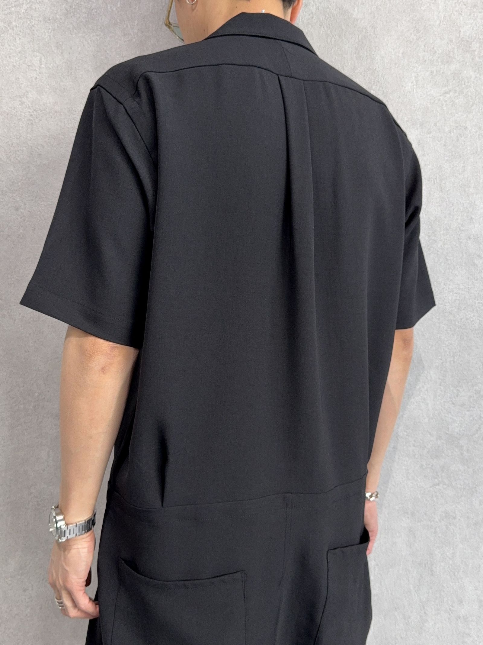 RAGE TWILL HALF ALL IN ONE / DP1-TN-001 / 半袖シャツオールインワン / ブラック