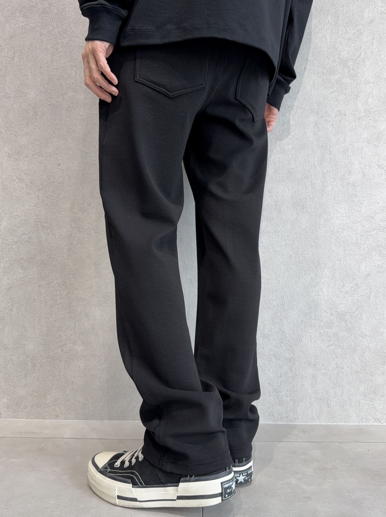 CHRIS EASY WIDE TUCK PANTS / RC41-ST-016WT / セミワイドタックパンツ / ブリスターブラック