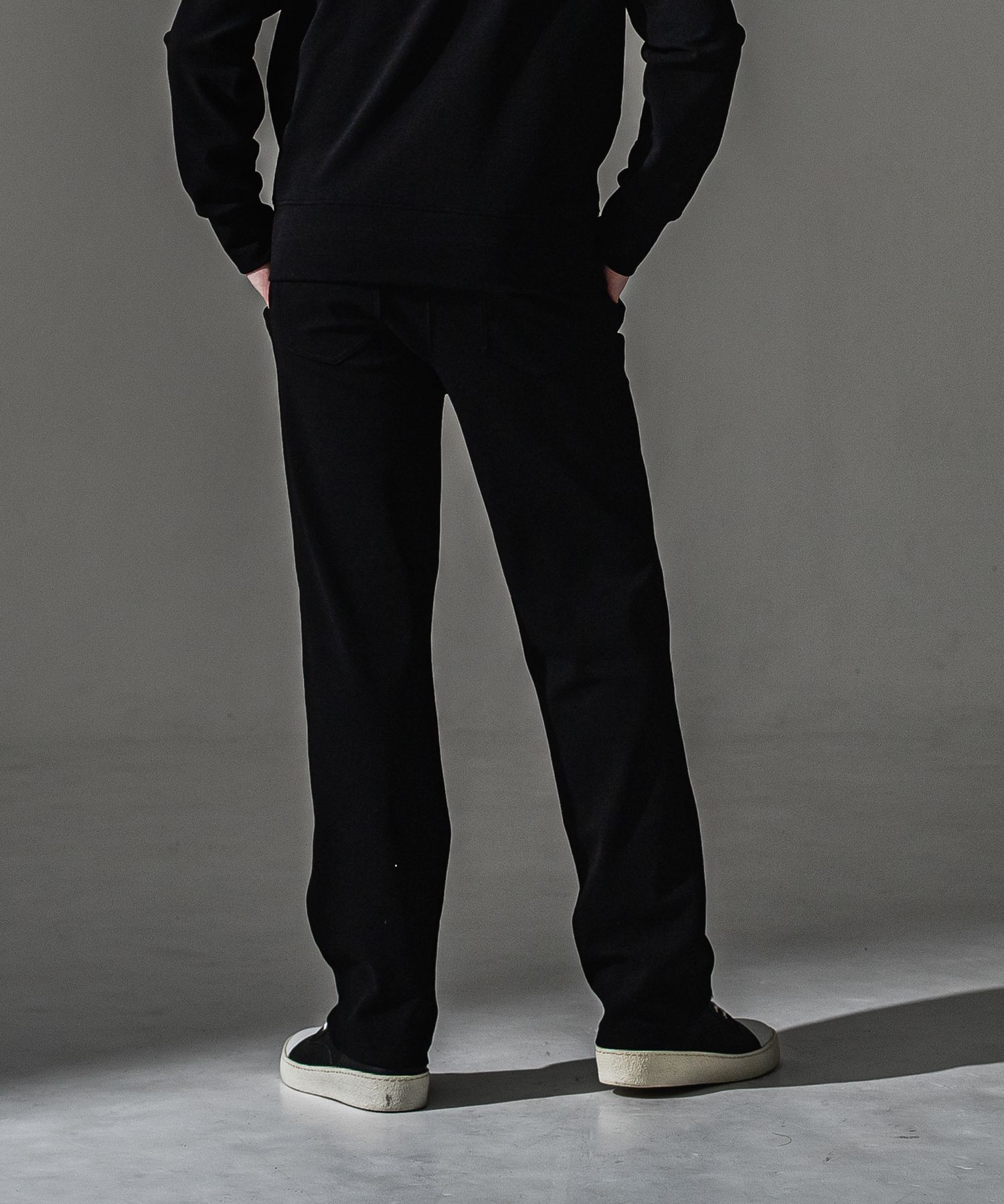 SEMI WIDE TUCK PANTS / RC41-ST-016WT / セミワイドタックパンツ / ブリスターブラック (7月下旬入荷予定)