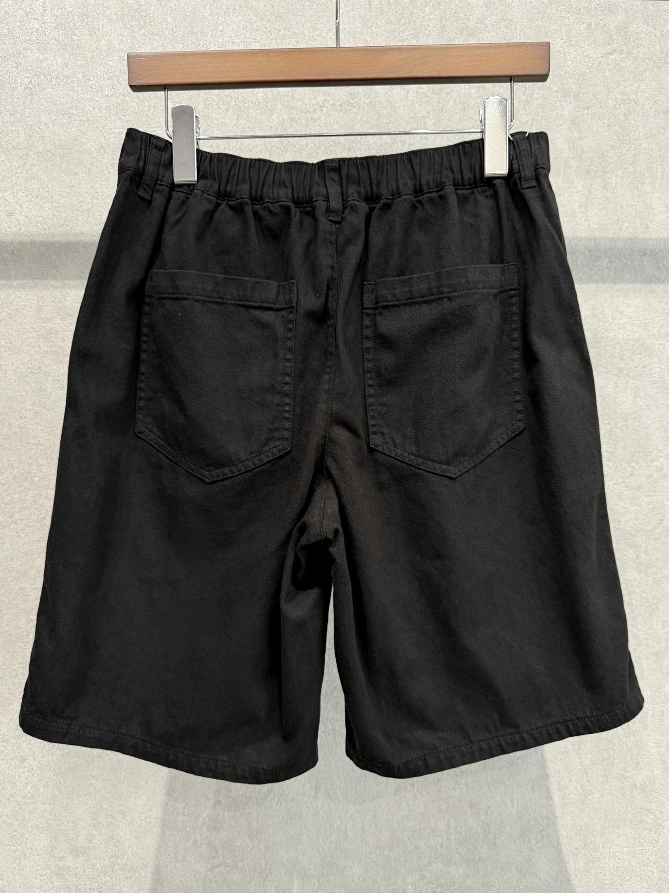 DOUBLE KNEE SHORTS / RC40-HP-007 / ダブルニーデニムハーフパンツ / ブラック