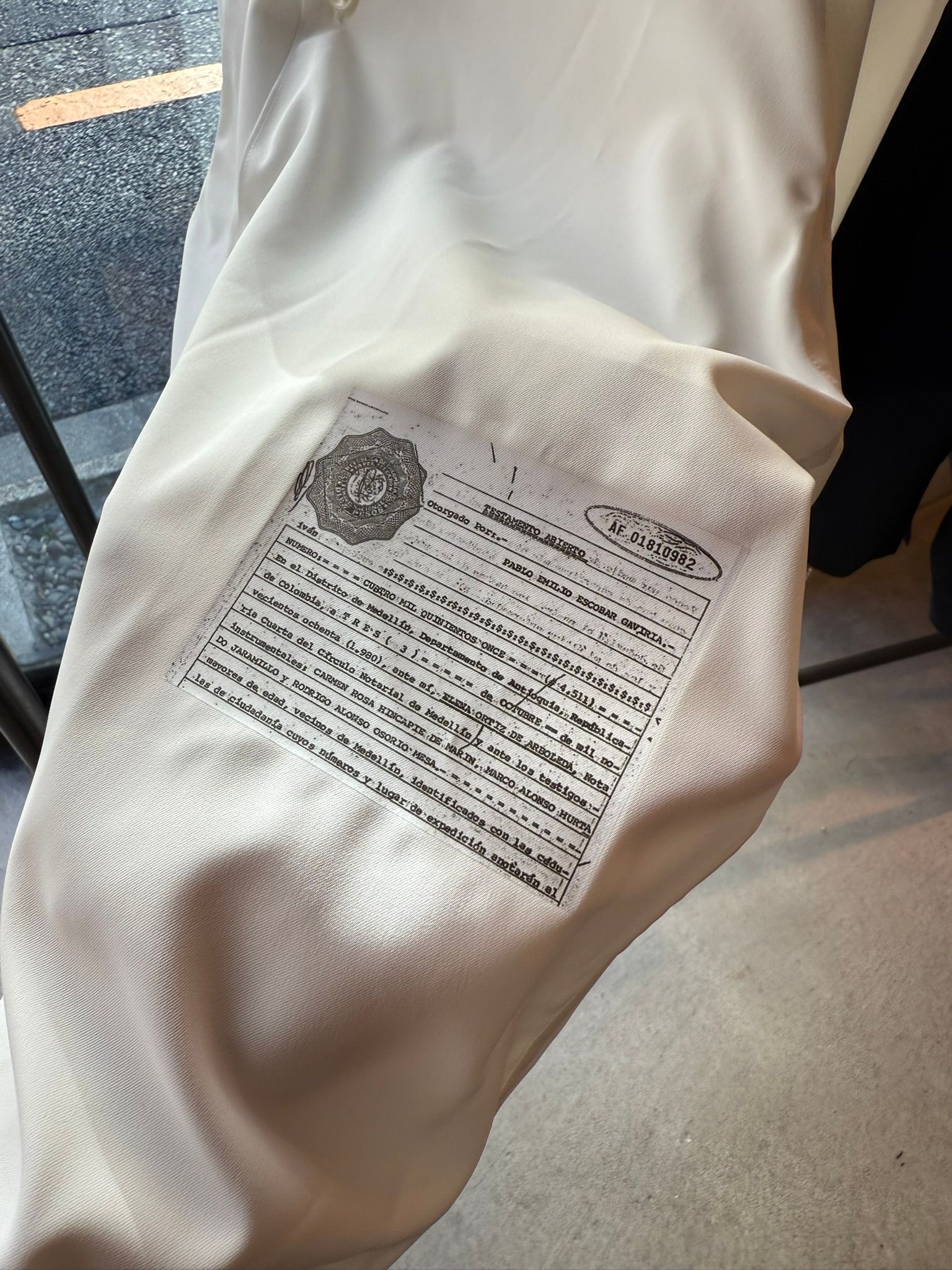 WILL SHIRTS / DP1-SH-001 / ウィルプリントオープンカラーシャツ / ホワイト (3月中旬入荷予定)