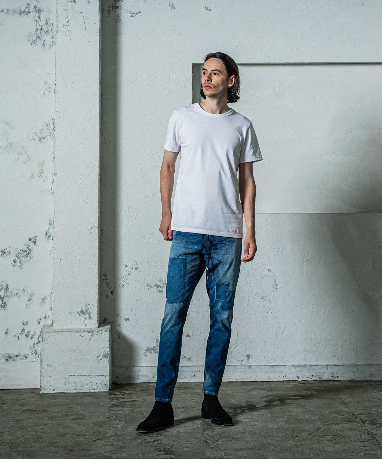 MICK DENIM JERSEY / RC35-ST-020 / デニムジャージテーパードパンツ / インディゴリメイク