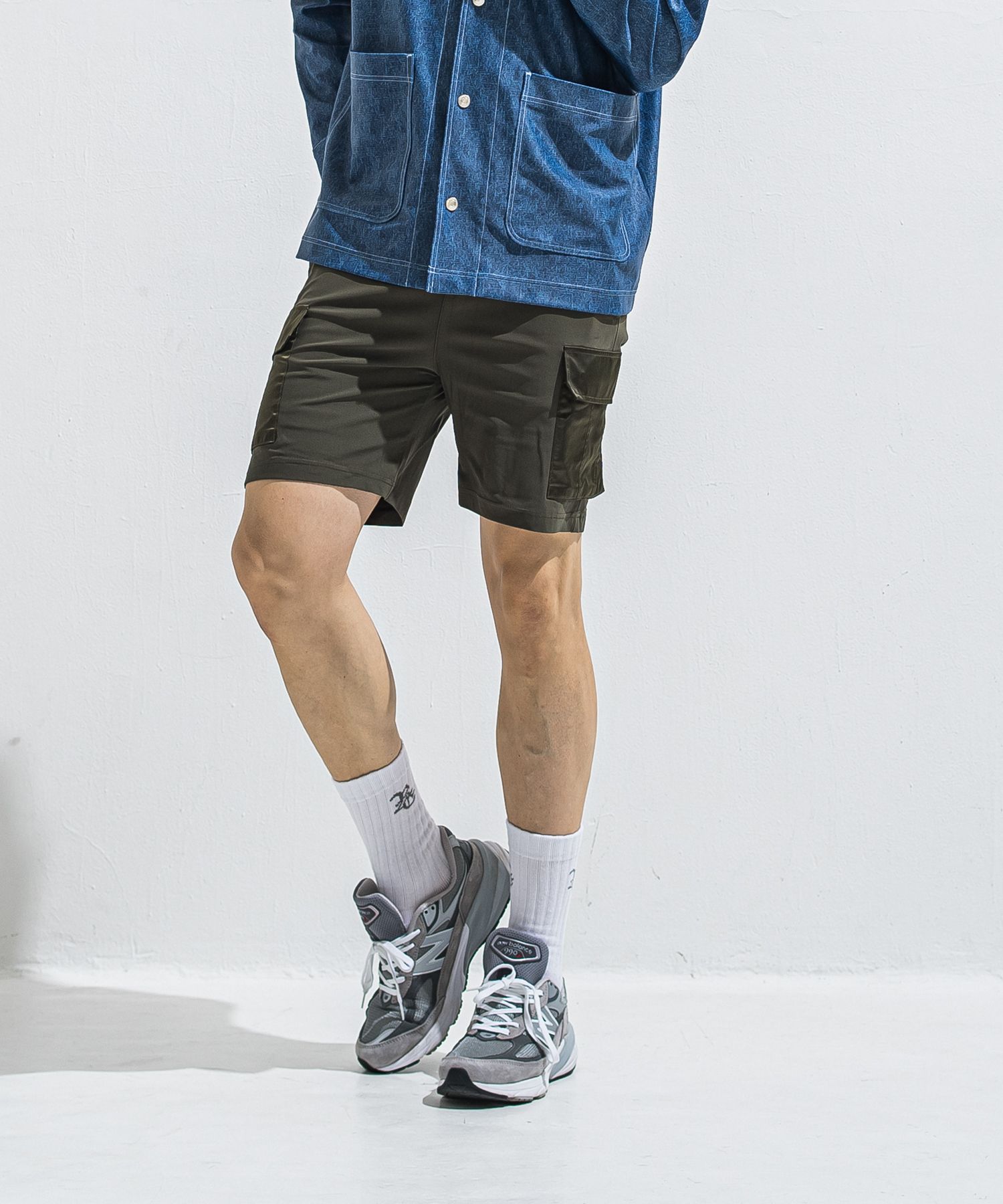 DARRELL CARGO SHORTS / RC40-HP-005 / ナイロンカーゴショーツ / カーキ (6月上旬入荷予定)