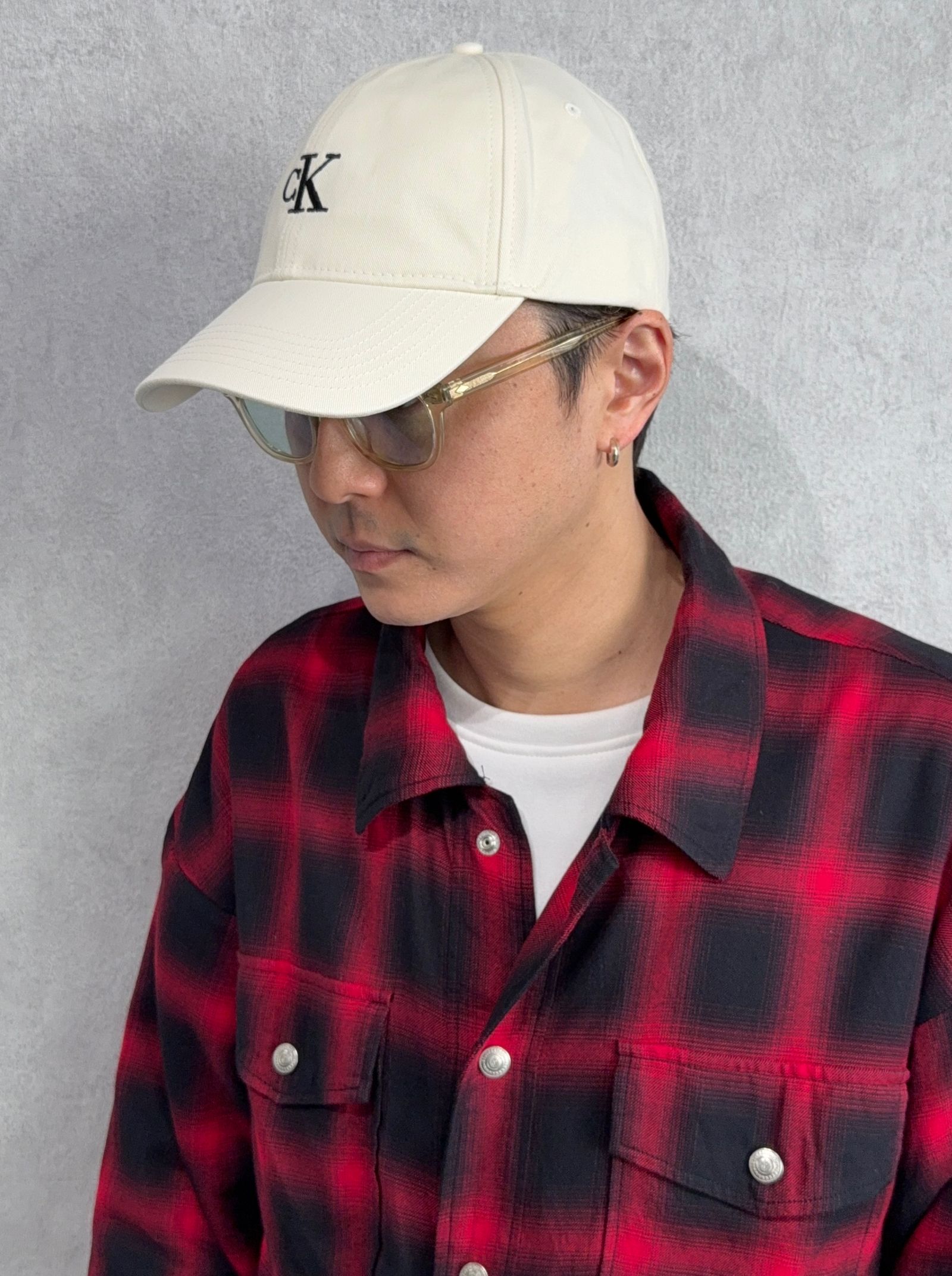 6パネルスモールモノグラムベースボールキャップ / 4G5002G / YAE(アイボリー)