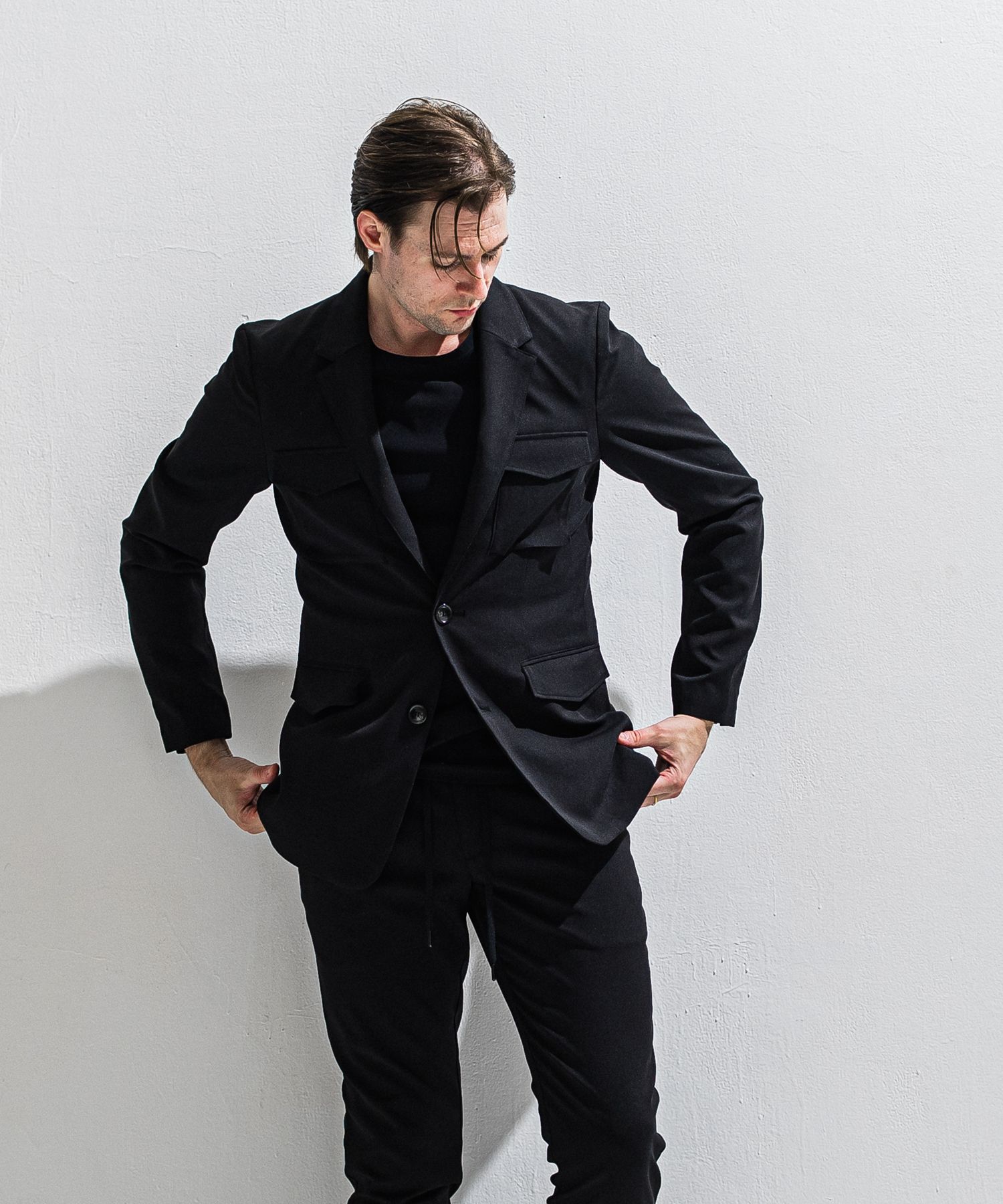 PS-65 JACKET / DP1-JK-002 / ミリタリーテーラードジャケット / ブラック (2月中旬入荷予定)