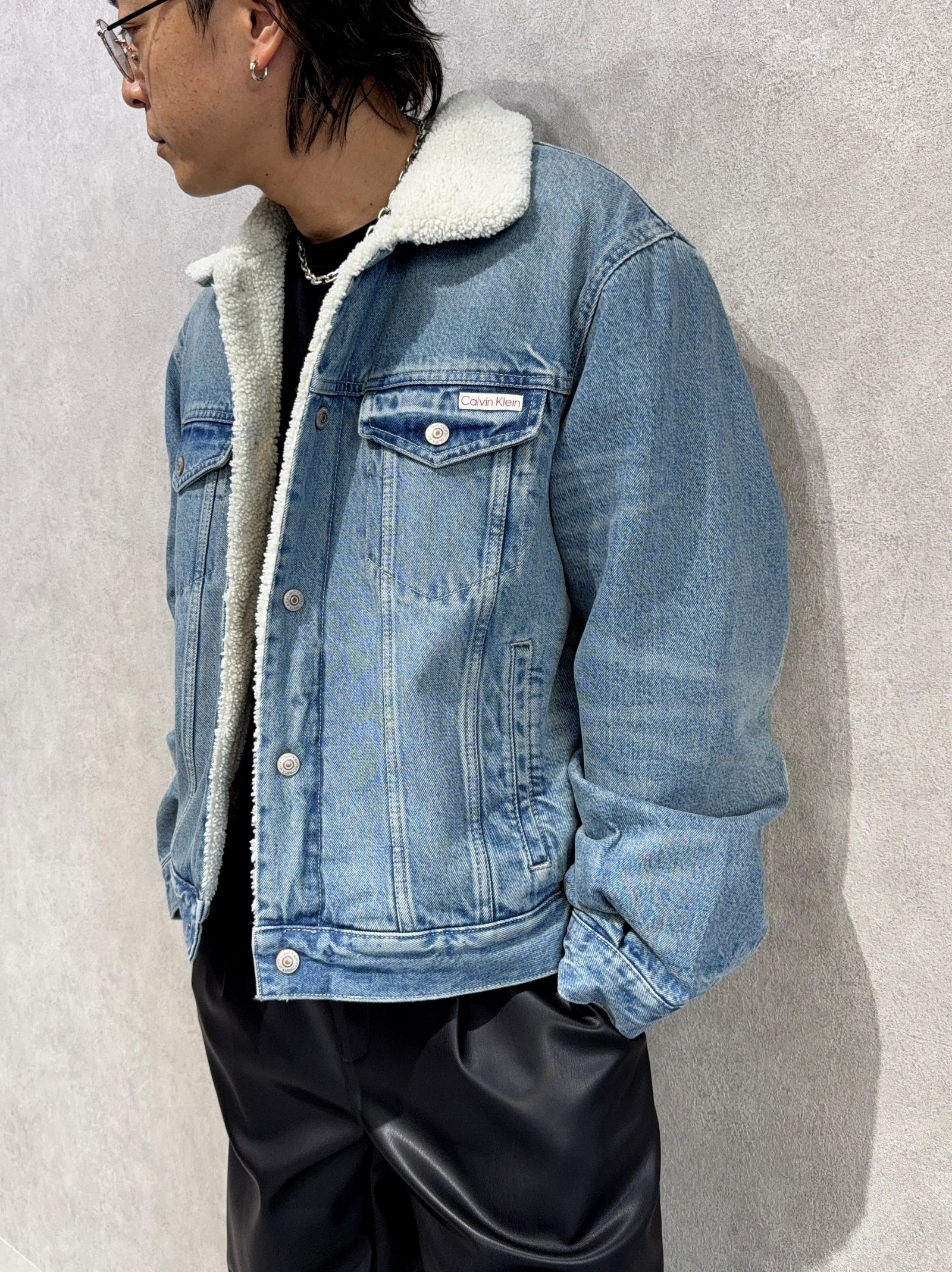 90s シェルパトラッカージャケット / ボアデニムジャケット / 4RD310G / 01J(ライトブルー)