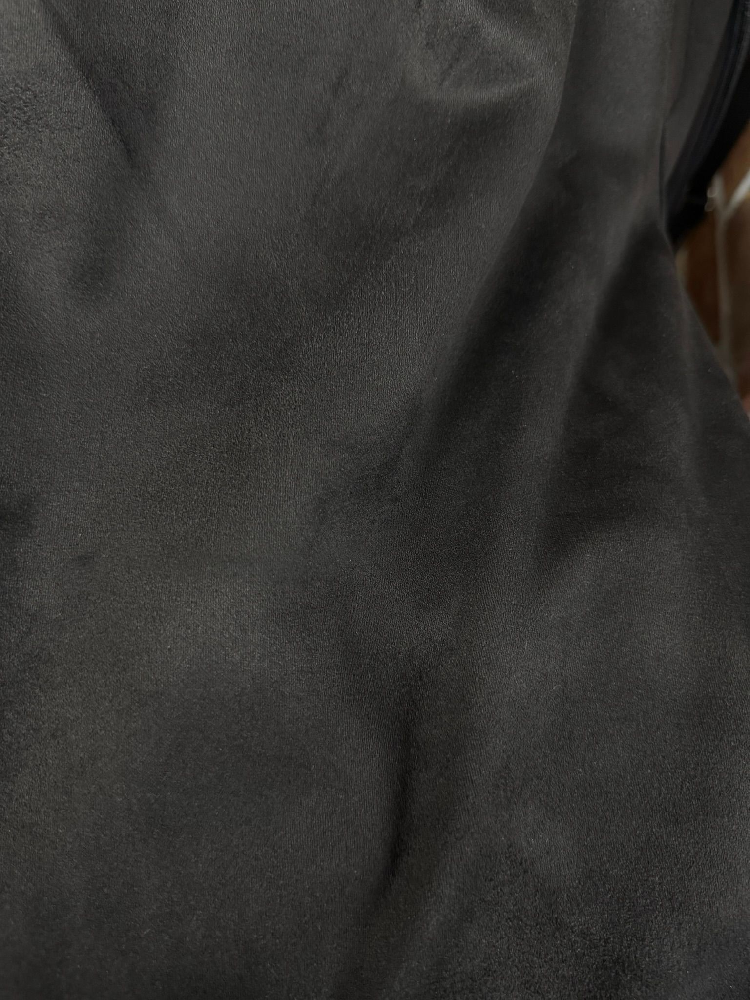 SUEDE LOOSE HOODIE / RC38-C-006 / スエードパーカー / ブラック (1月上旬入荷予定)