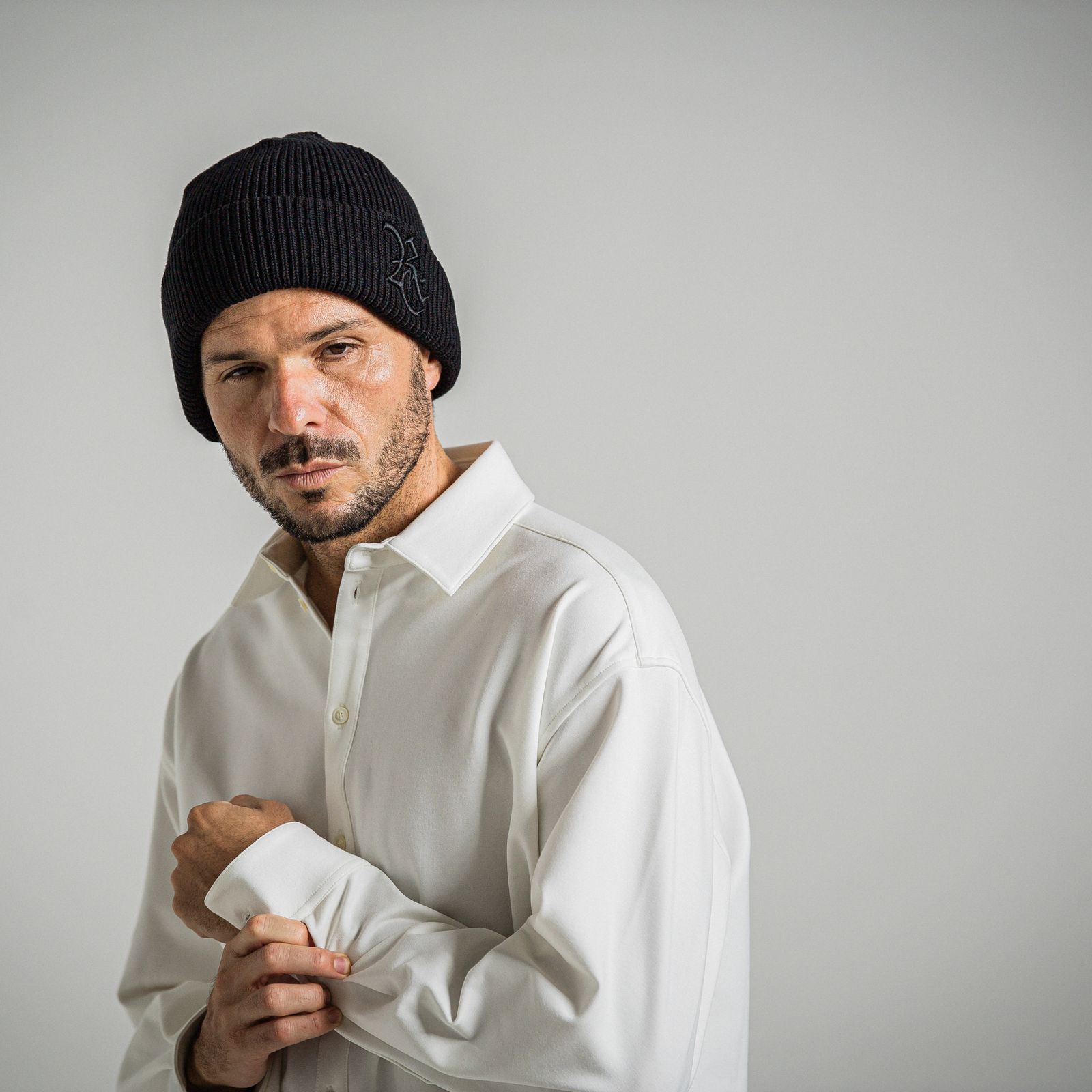 COTTON KNIT CAP / RC34-CAP-004 / コットンニットキャップ / ブラック×ブラック