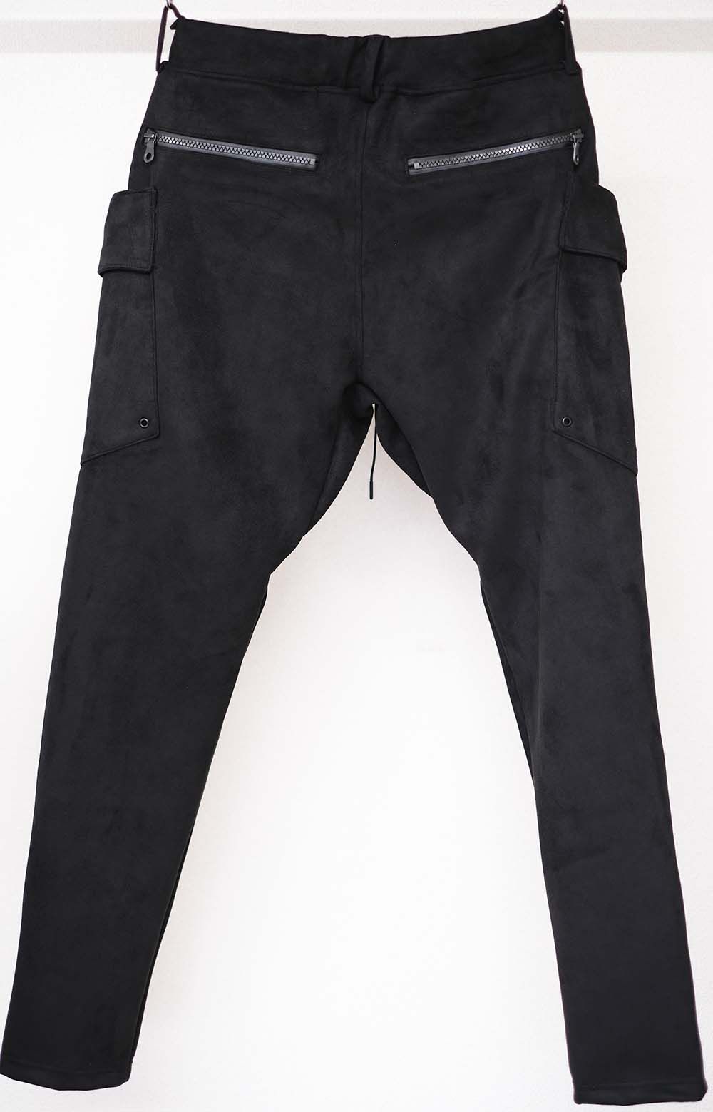 SUEDE JERSEY GR PT / OR1-ST-004 / スエードジャージギアカーゴパンツ / ブラック