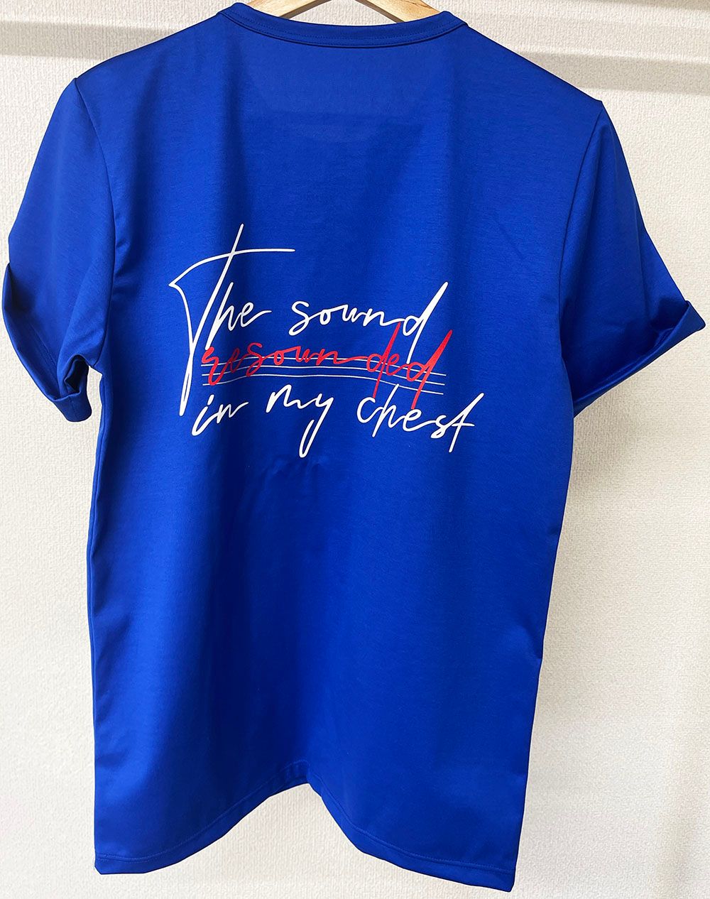 MESSAGE CHEST ROLL UP JERSEY TEE / RC20-T-003 / バックプリントTシャツ ※