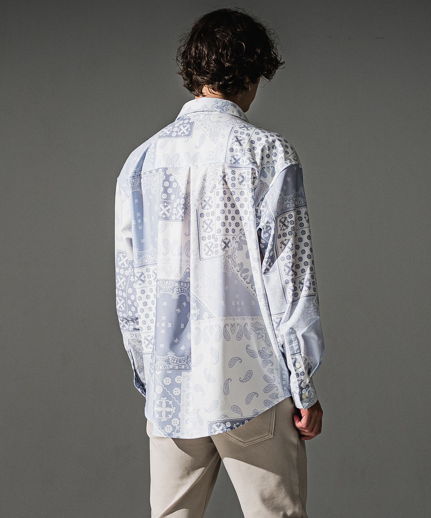 BANDANA JACK SHIRTS / RC41-SH-002 / オーバーサイズペイズリーシャツ / ホワイトバンダナ (8月下旬入荷予定)