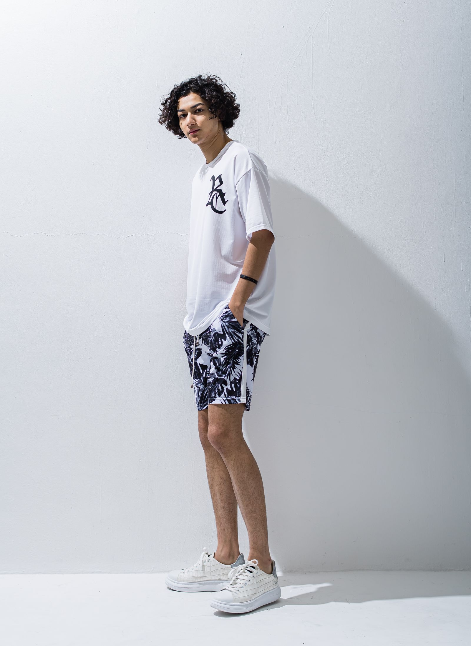 RC ROGO MESH LOOSE TEE / RC28-T-004 / メッシュビッグTシャツ / ホワイト※