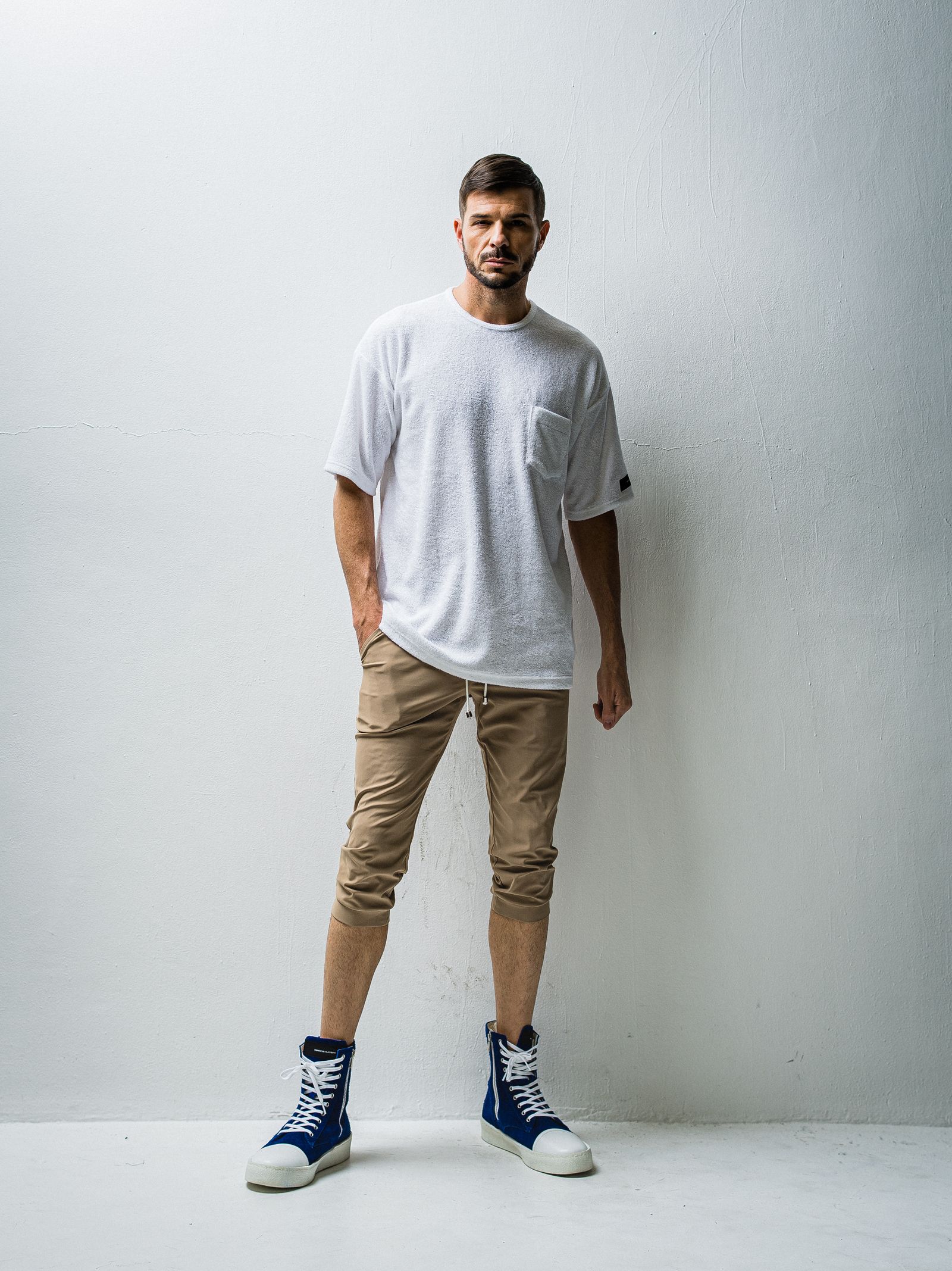 PILE LOOSE POCKET TEE / RC27-T-005 / パイルビッグポケットTシャツ / ホワイト※