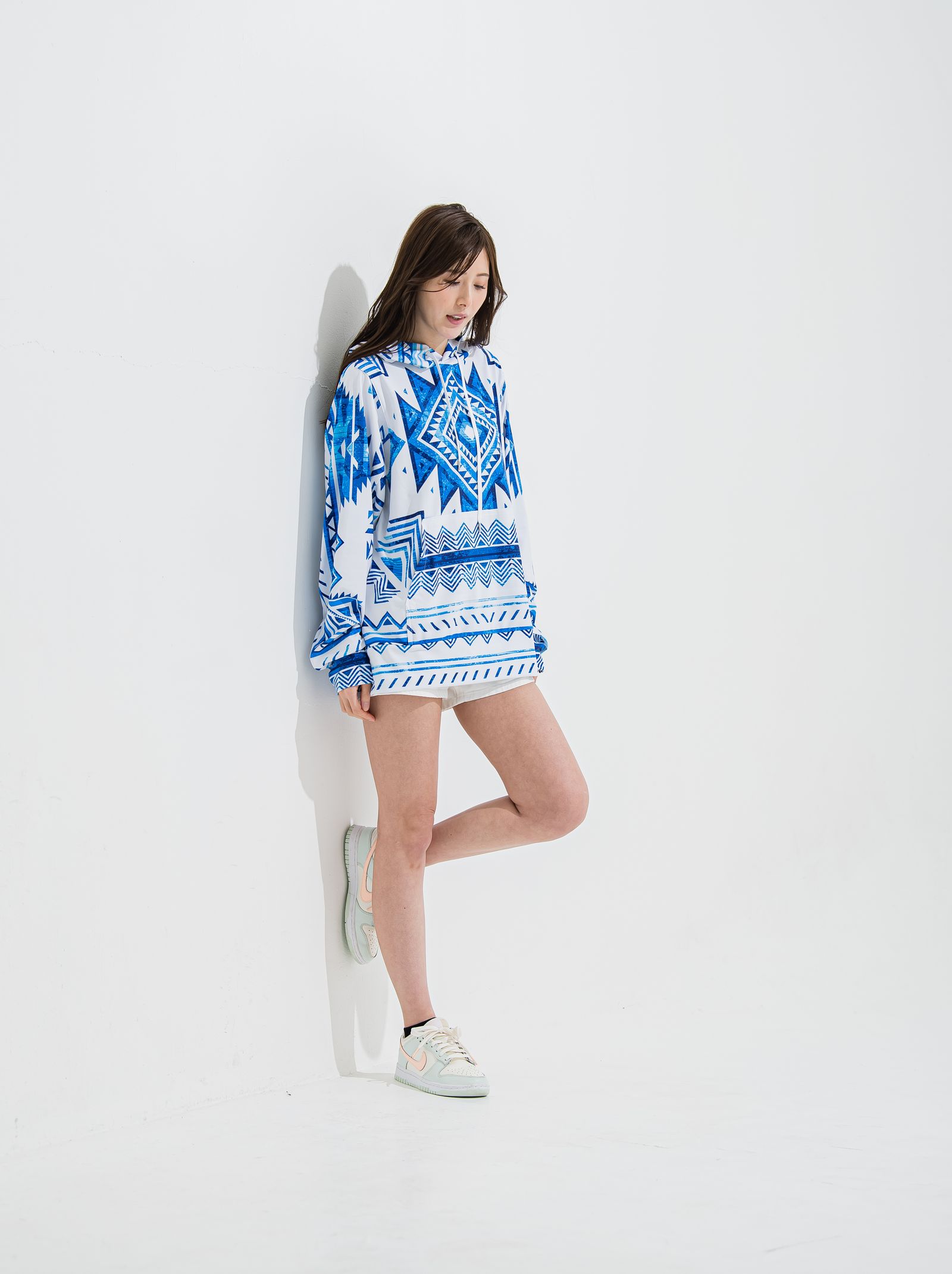 RUSH PULLOVER HOODIE / OR2-C-001  / ラッシュガードプルオーバーパーカー / ネイティヴブルー (7月中旬入荷予定)