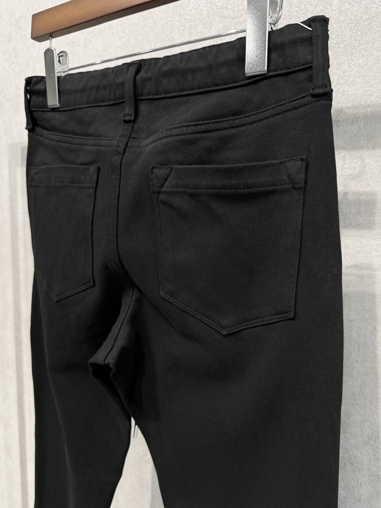 MICK DENIM JERSEY / BASIC-ST-020 / デニムジャージテーパードパンツ / ブラック