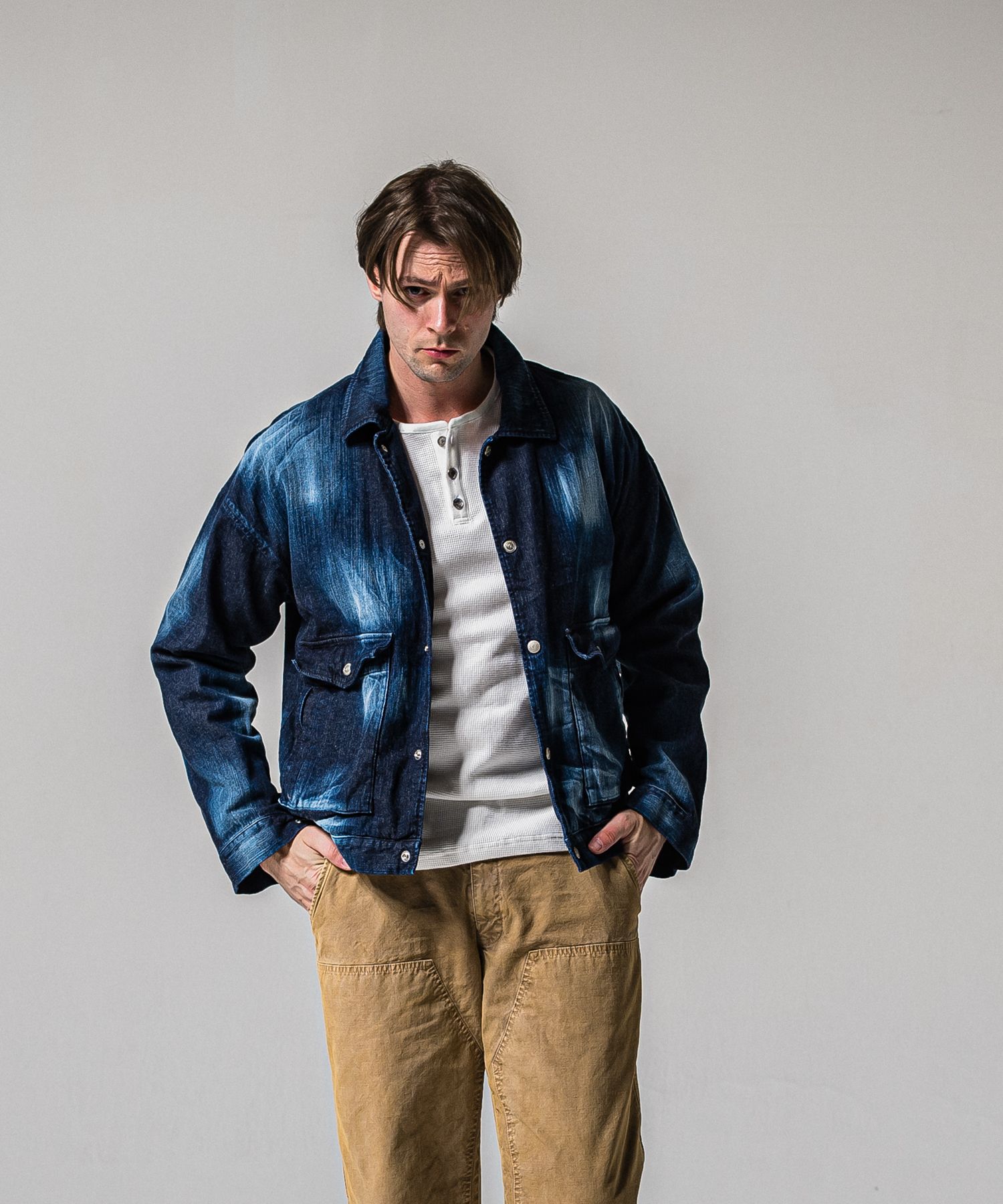 RC CAVER ALL / RC39-JK-004 / デニムカバーオール / ダークインディゴ (2月中旬入荷予定)