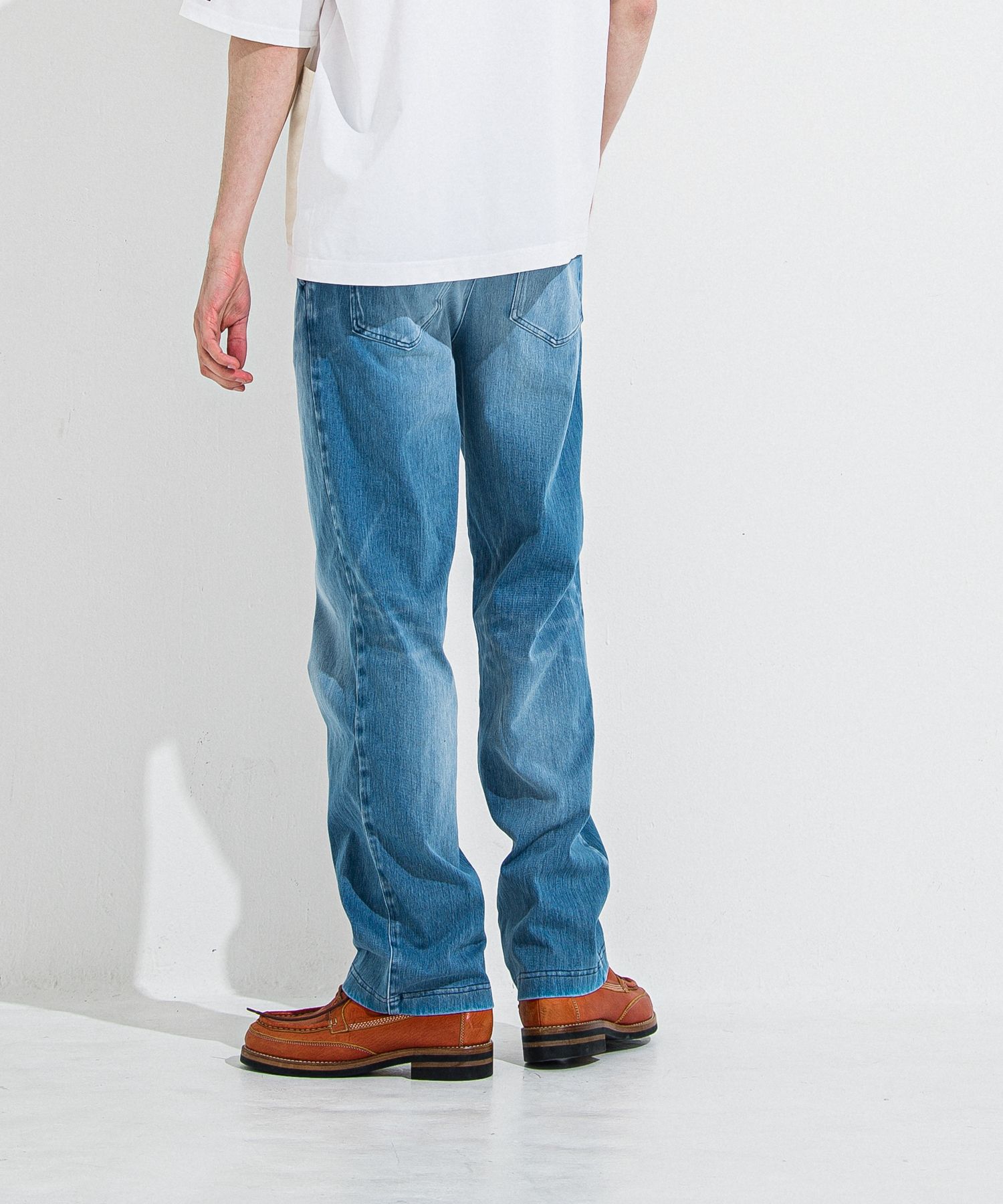 DENIM JERSEY WIDE PT / RC36-ST-016WTD / ライトオンスデニムジャージワイドパンツ / ライトインディゴ