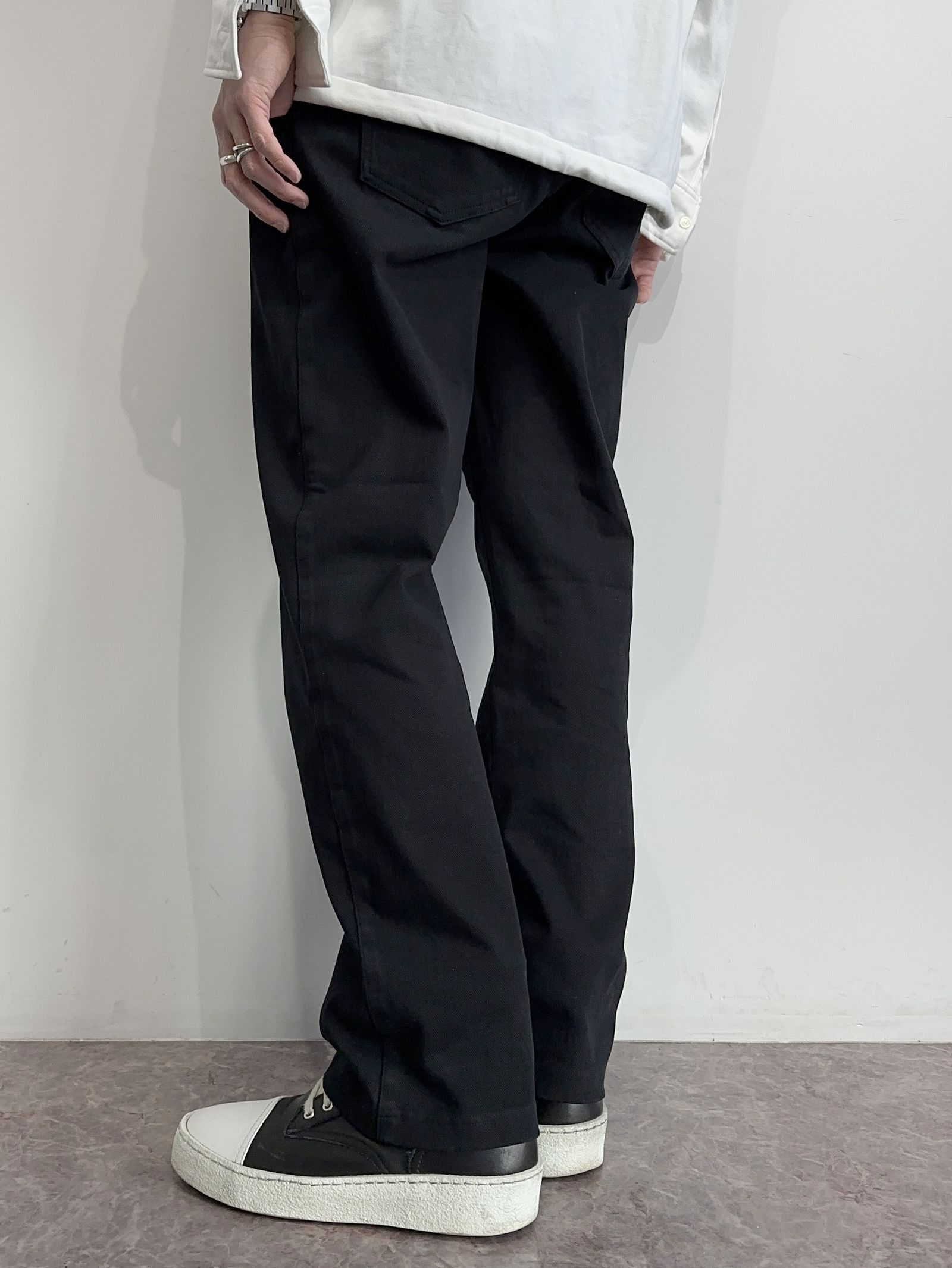 EX DENIM JERSEY WIDE PT / RC35-ST-016WTD / デニムジャージワイドパンツ / ブラック