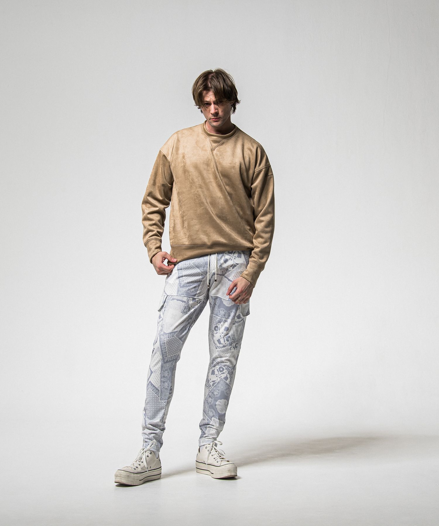 SUEDE DROP TRAINER / RC38-C-005 / スエードトレーナー / ブラウン (1月上旬入荷予定)