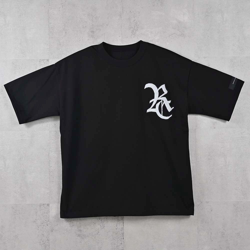 RC OVER TEE / RC40-T-006 / RCワッペンビッグTシャツ / ブラック×ホワイト (5月中旬入荷予定)