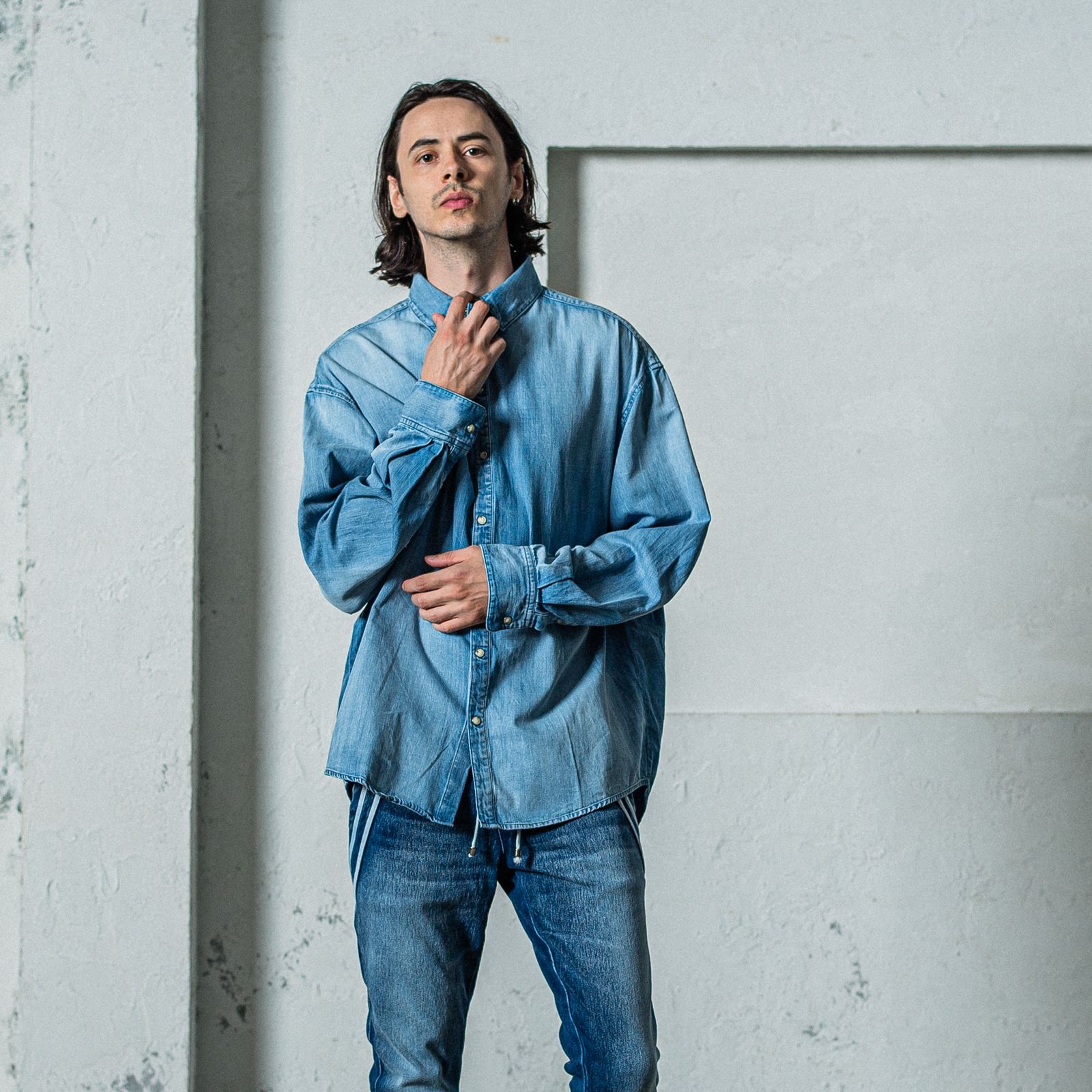 DENIM JACK SHIRTS / RC35-SH-001D / オーバーデニムシャツ / インディゴユーズド