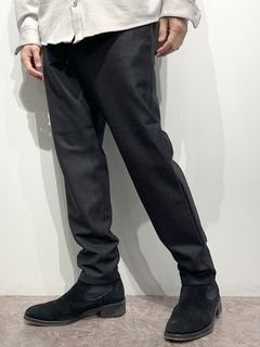 PAT WIDE EASY PANTS / RC34-ST-036 / ワイドテーパードパンツ / ブラック
