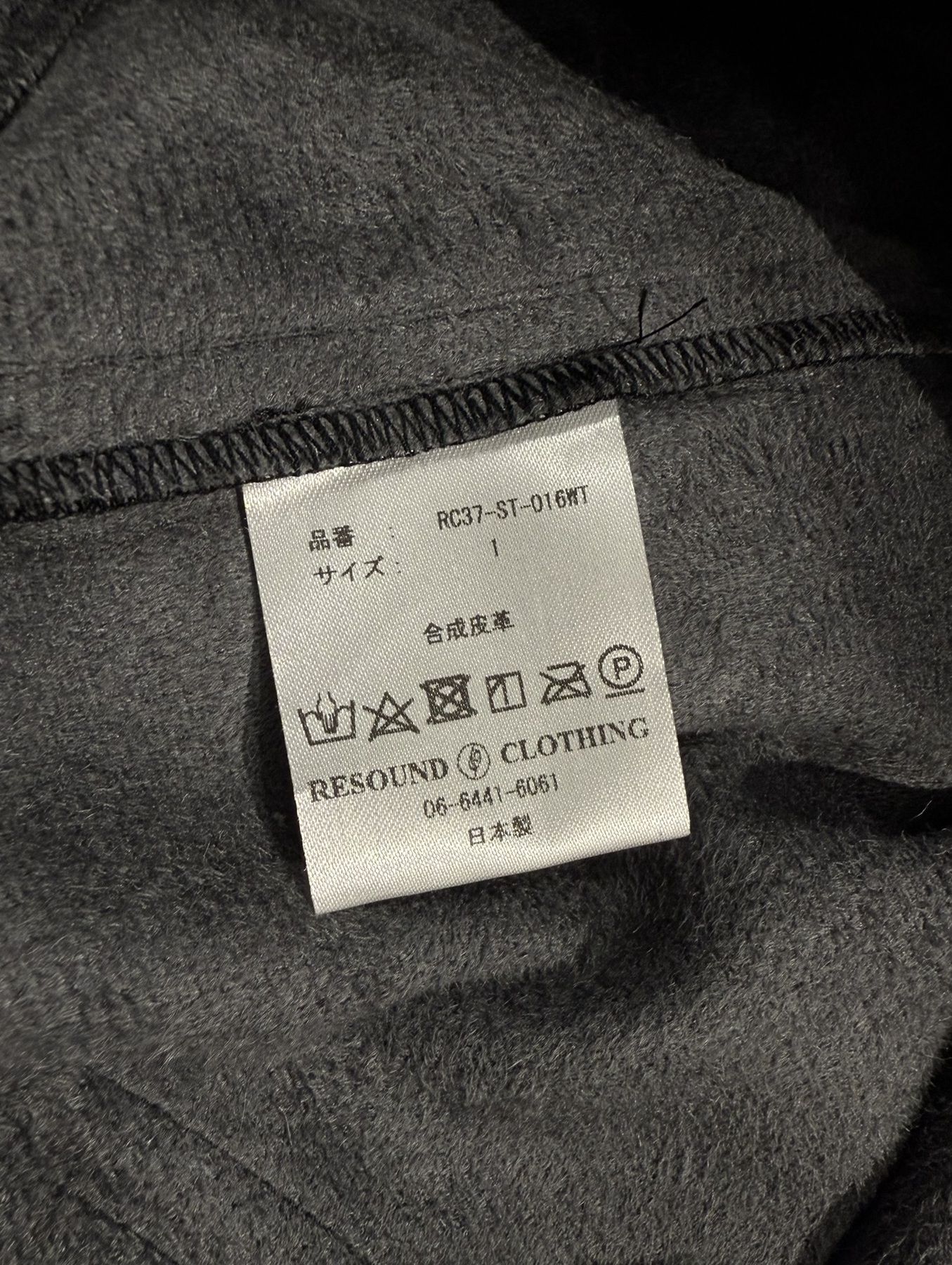【LUKE別注】 CHRIS EASY WIDE TUCK PANTS / RC37-ST-016WTD / エコレザー ワイドパンツ / ブラック