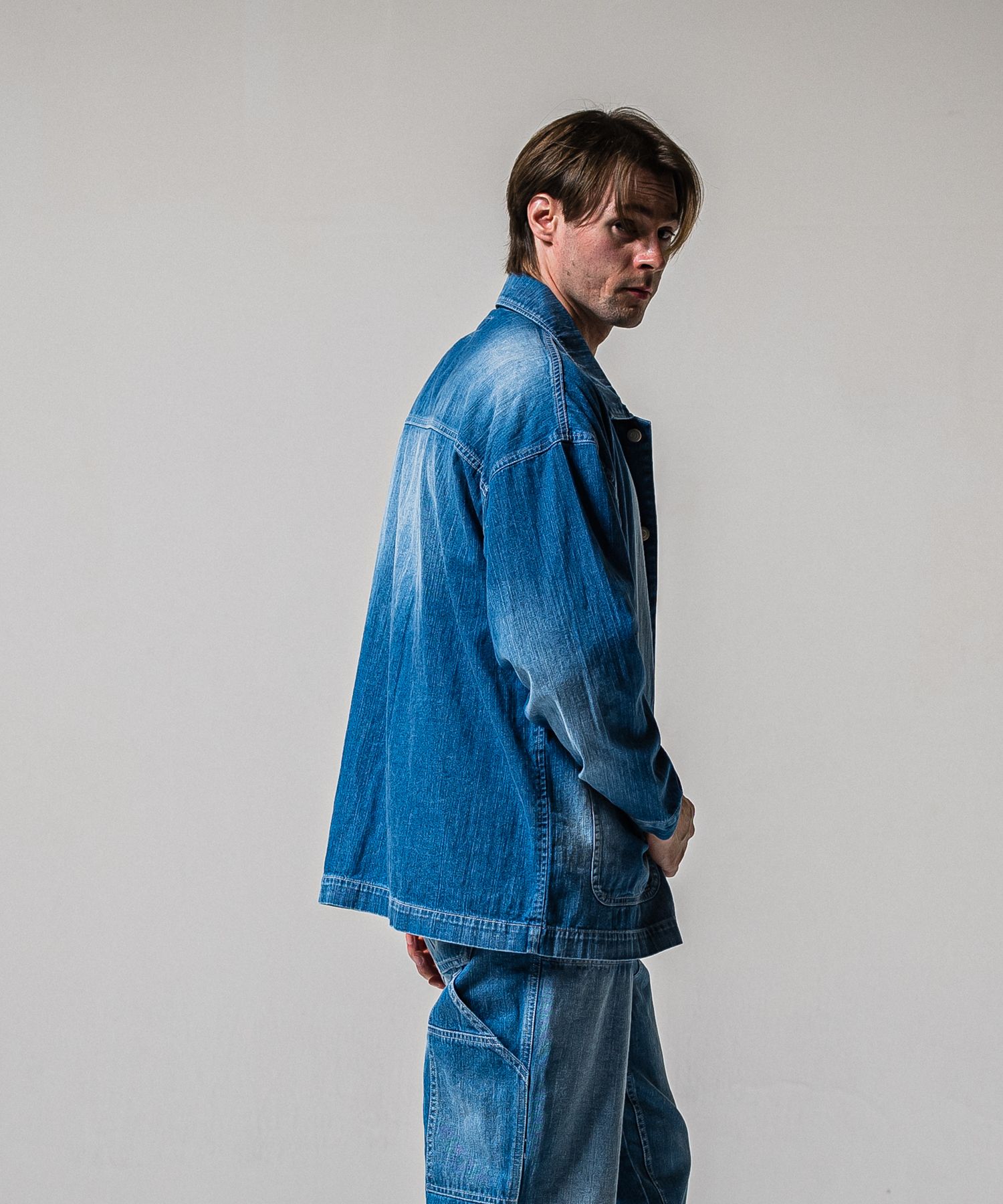 RC CAVER ALL / RC39-JK-004 / デニムカバーオール / ライトインディゴ (2月中旬入荷予定)