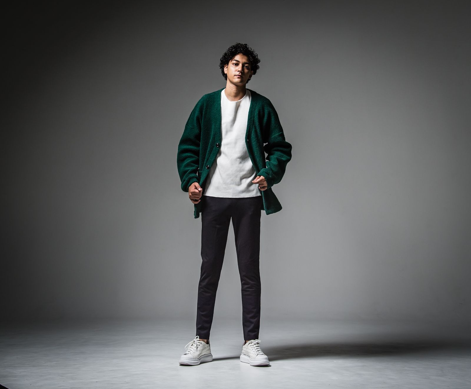 CHRIS EASY HEAT PANTS / RC30-ST-016H / 裏起毛イージーパンツ / ブラック