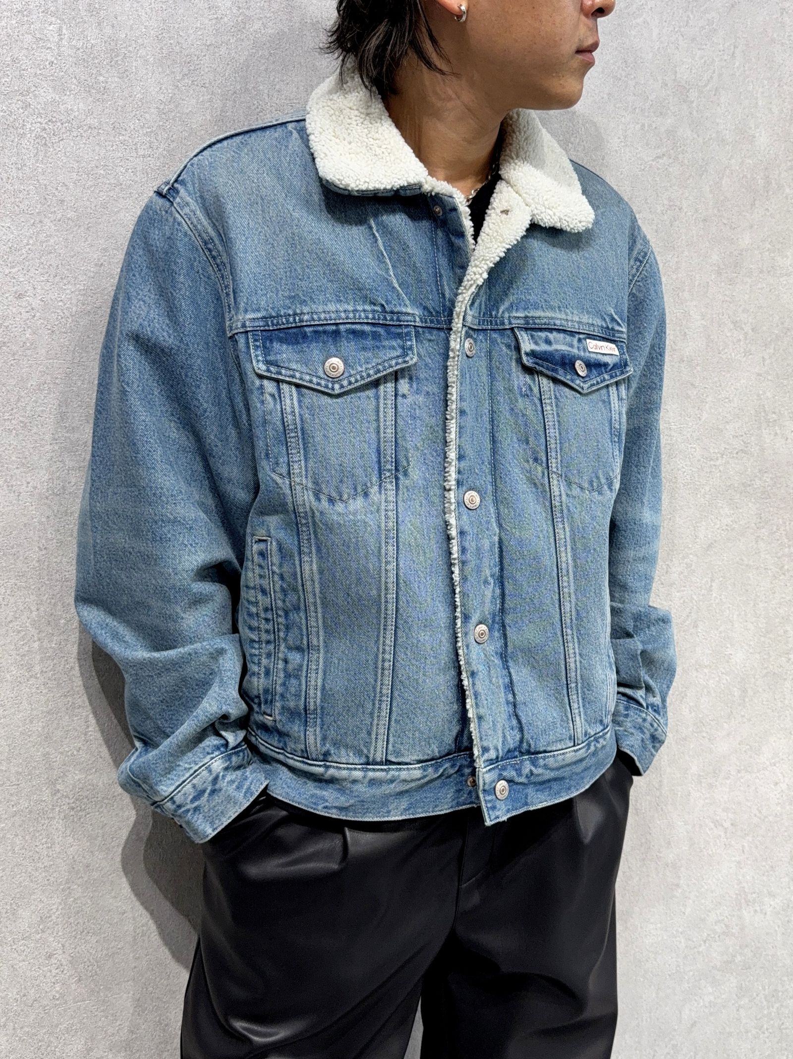 90s シェルパトラッカージャケット / ボアデニムジャケット / 4RD310G / 01J(ライトブルー)