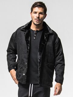 SUEDE FUR CAVER ALL / RC38-JK-003 / スエードファーカバーオール / ブラック (11月中旬入荷予定)