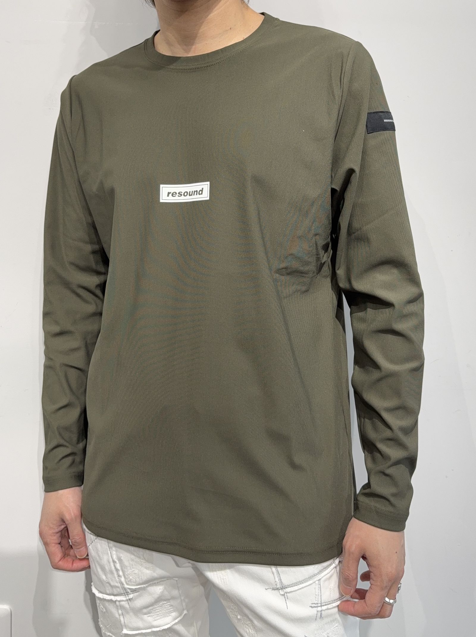 【LUKE別注】 NYLON LONGSLEEVE TEE / RC35-T-010LUKE / ナイロン長袖Tシャツ / カーキ