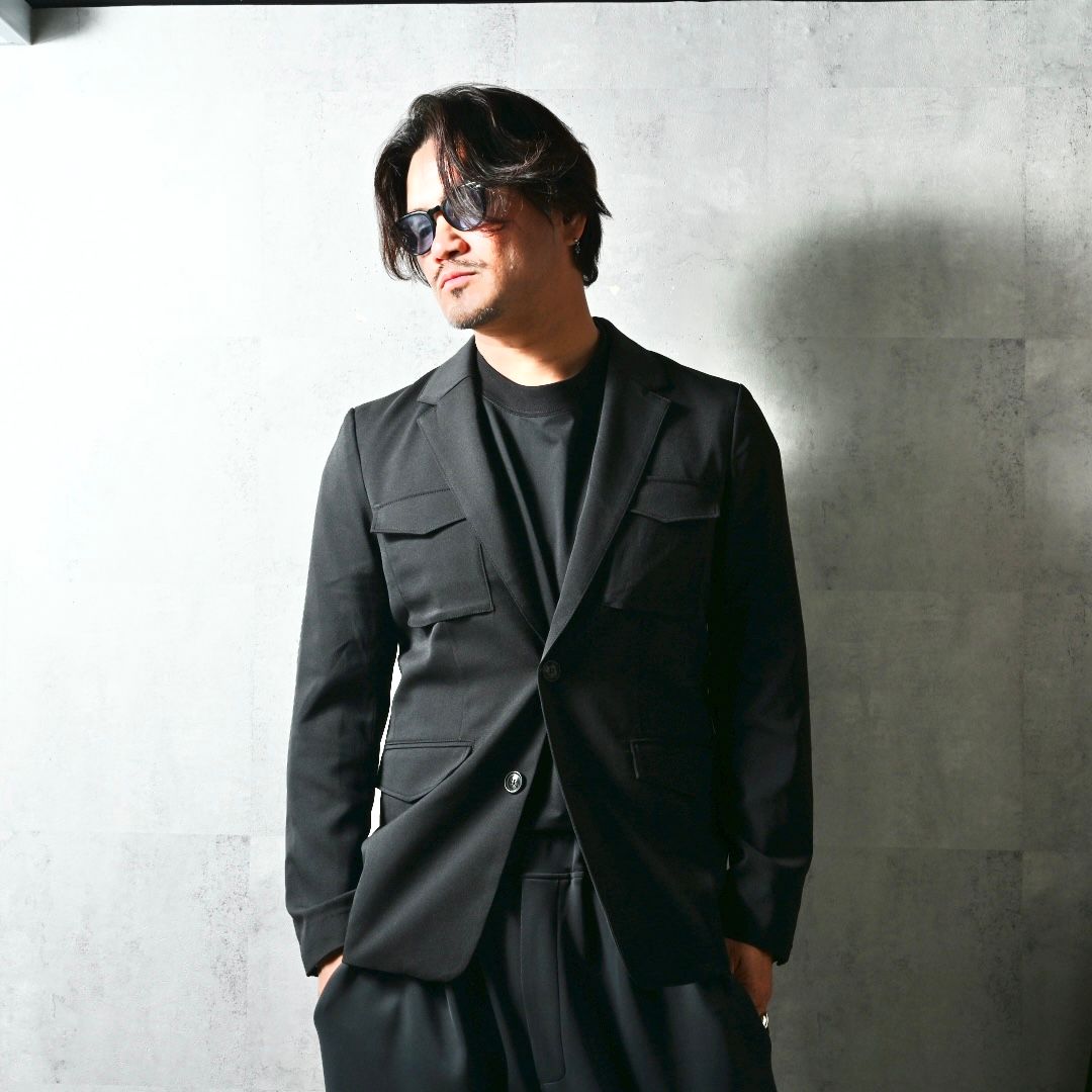 PS-65 JACKET / DP1-JK-002 / ミリタリーテーラードジャケット / ブラック (2月中旬入荷予定)