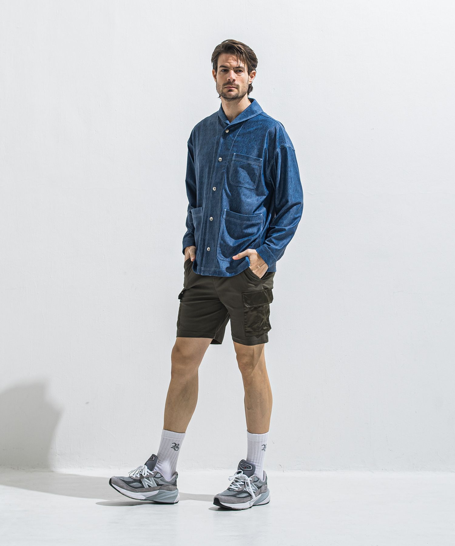 DARRELL CARGO SHORTS / RC40-HP-005 / ナイロンカーゴショーツ / カーキ (6月上旬入荷予定)