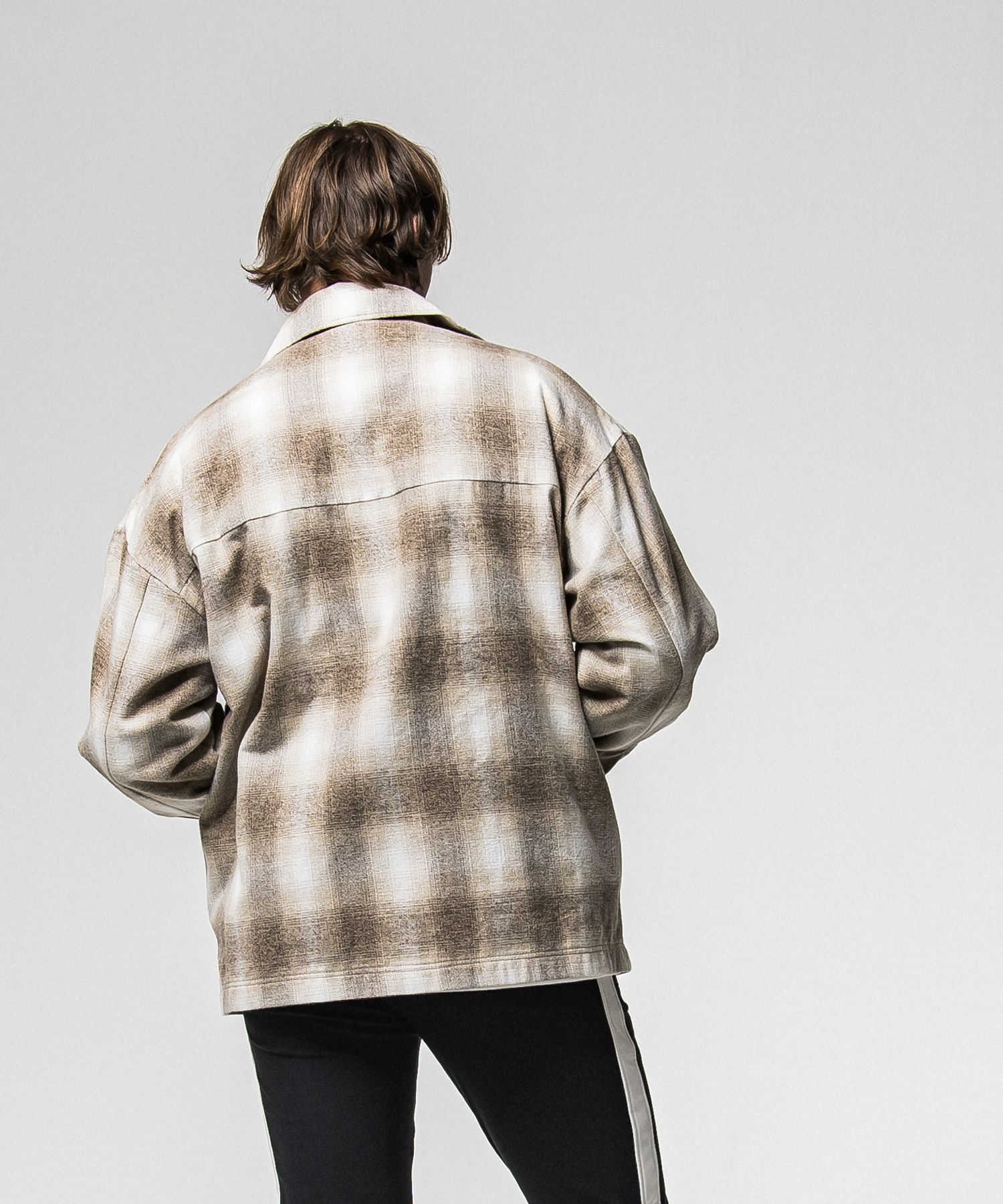 FLANNEL CHECK JK / RC38-JK-007 / フランネルチェックCPOジャケット / ブラウン (10月中旬入荷予定)