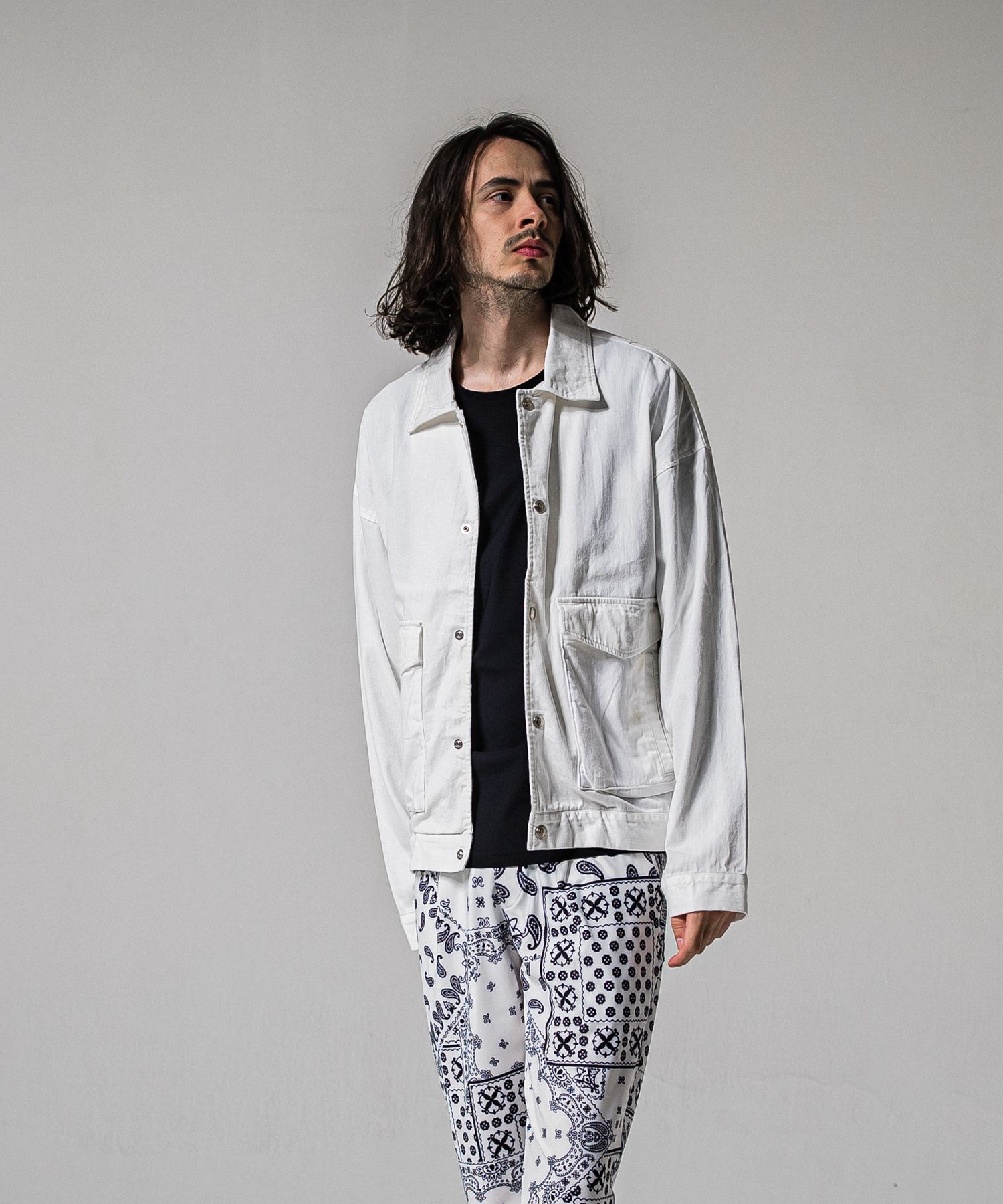 LDENIM AG FLIGHT JACKET / RC39-JK-003 / デニムフライトジャケット / ホワイト (3月中旬入荷予定)