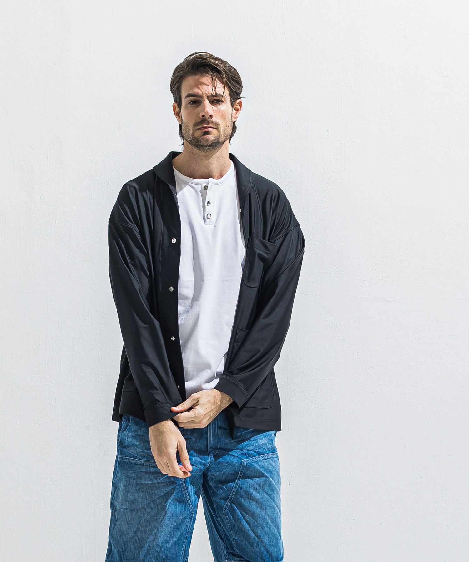 RUSH CAVER ALL / RC40-JK-002 / ラッシュガードカバーオール / ブラック (5月中旬入荷予定)