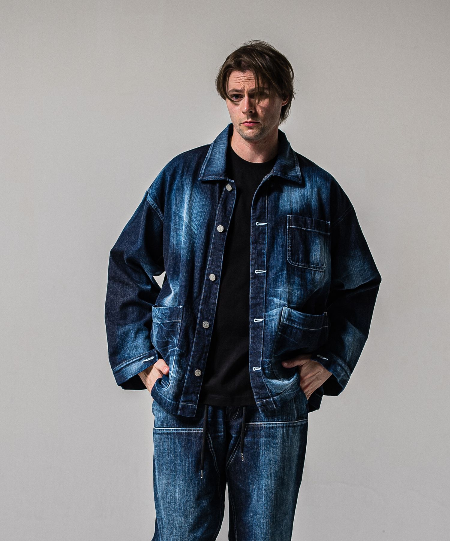 RC CAVER ALL / RC39-JK-004 / デニムカバーオール / ダークインディゴ (2月中旬入荷予定)