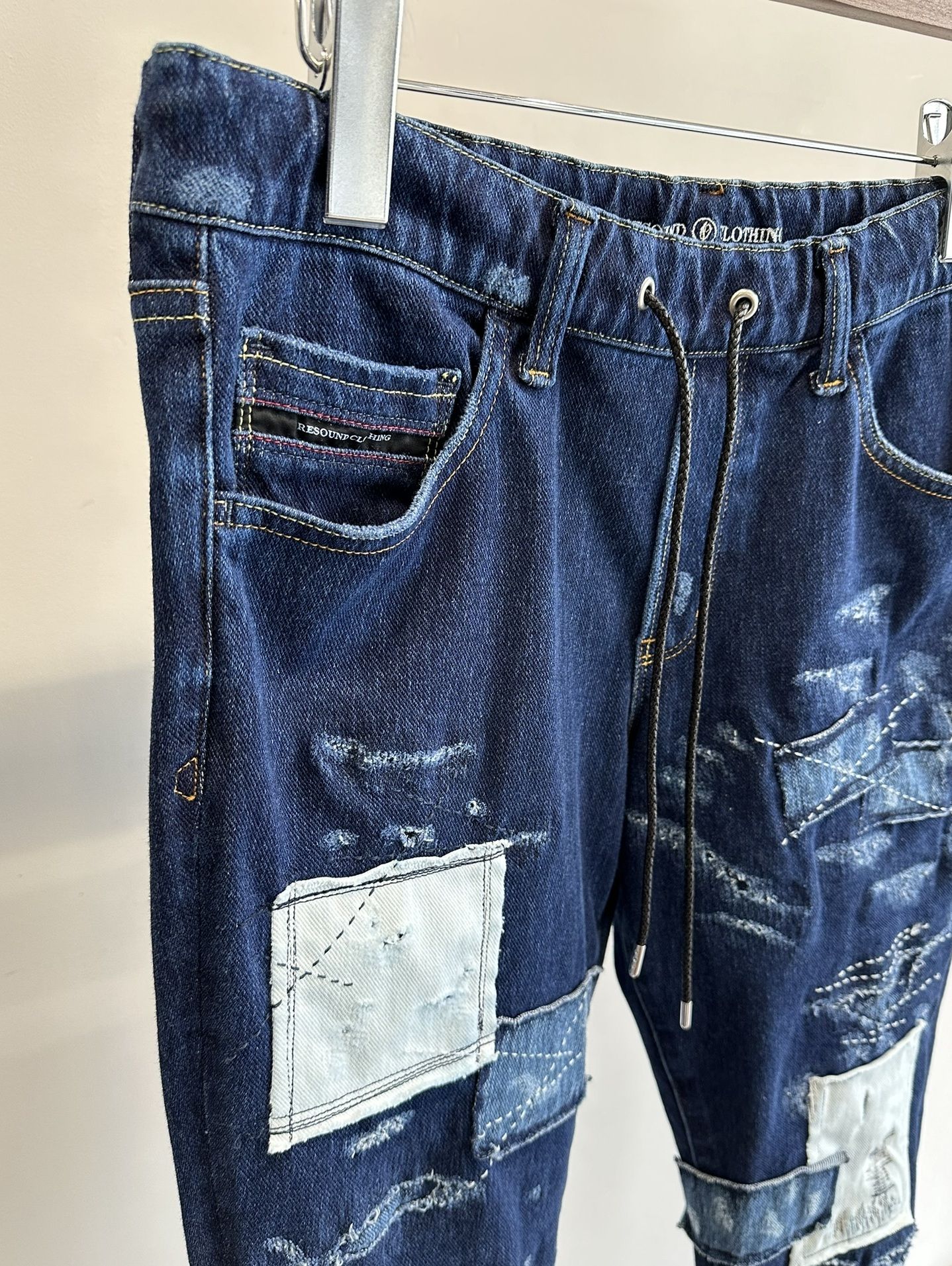 MICK DENIM JERSEY / RC31-ST-020 / デニムジャージテーパードパンツ / インディゴリメイク