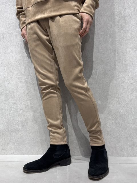 CHRIS EASY SUEDE TUCK  PANTS / RC38-ST-016T / スエードイージータックパンツ / ブラウン