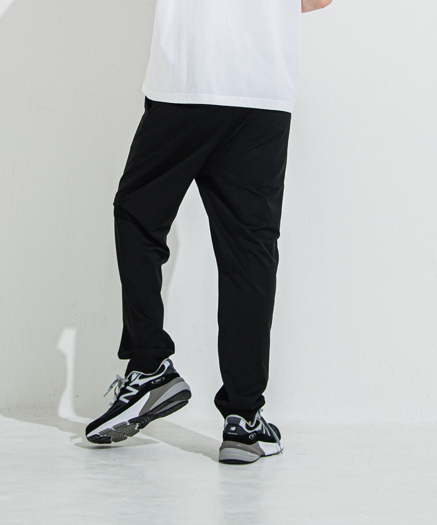 PAT WIDE EASY PANTS / RC36-ST-036BN / ワイドテーパードパンツ / ブラック