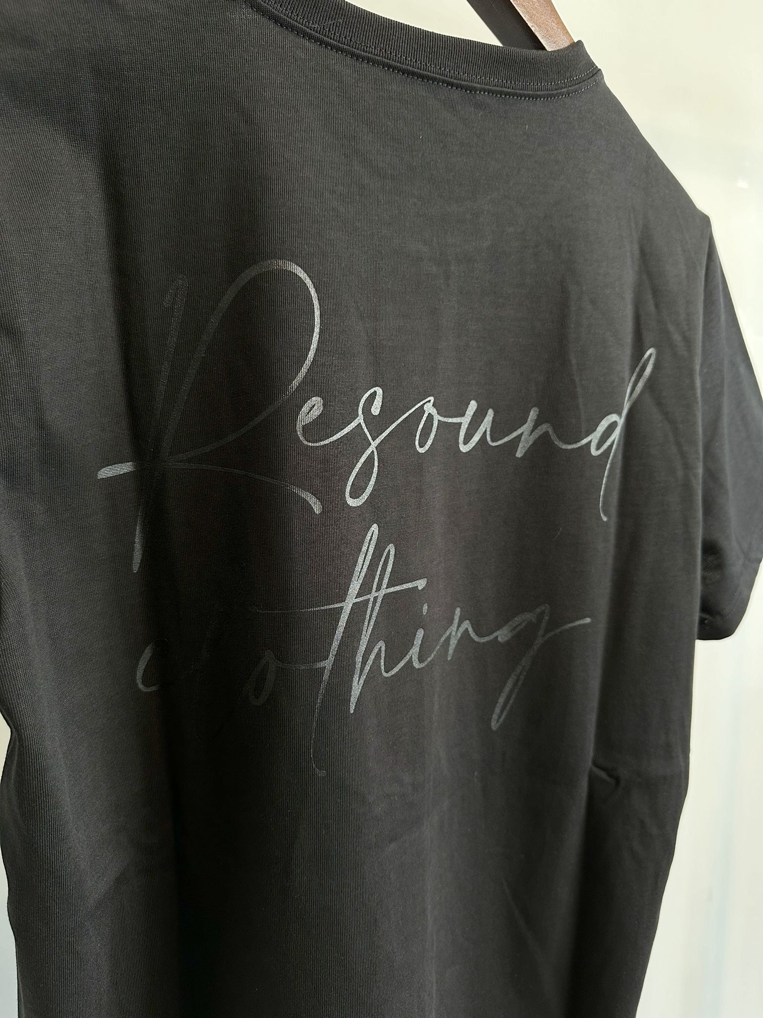 ICON BASIC TEE / RC32-T-001 / バックロゴTシャツ / ブラック×ブラック