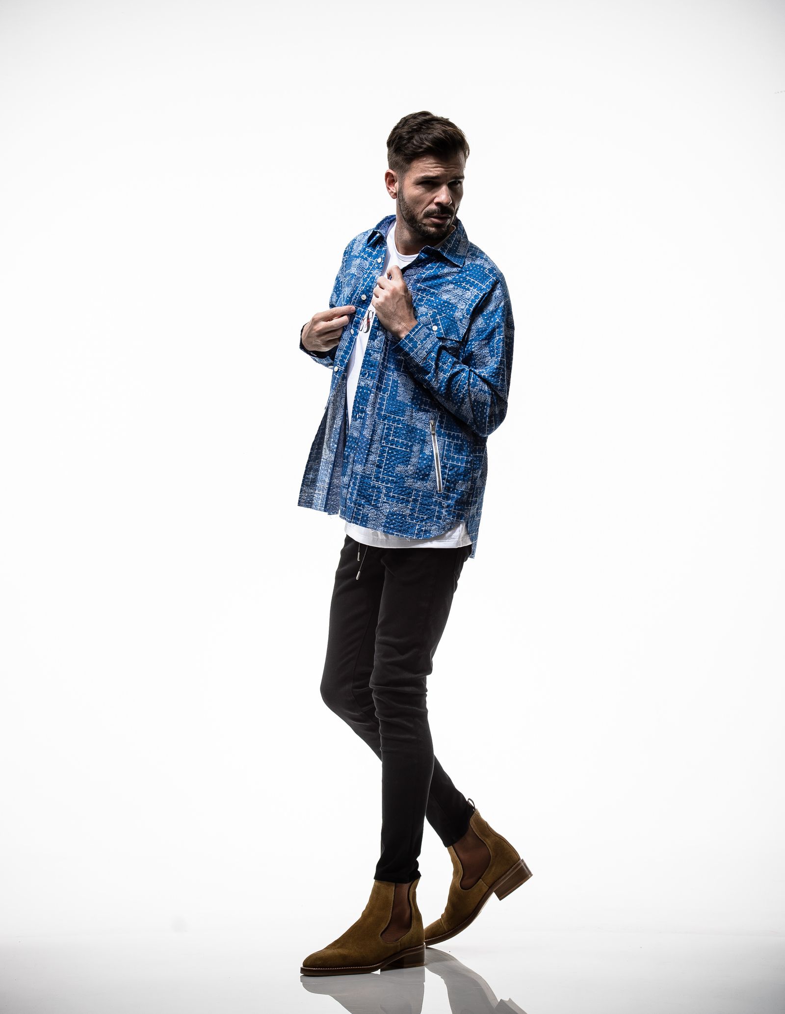 【※期間限定販売※】 BANDANA OVER GOWN SHIRTS / RC19-SH-002 / バンダナオーバーシャツ