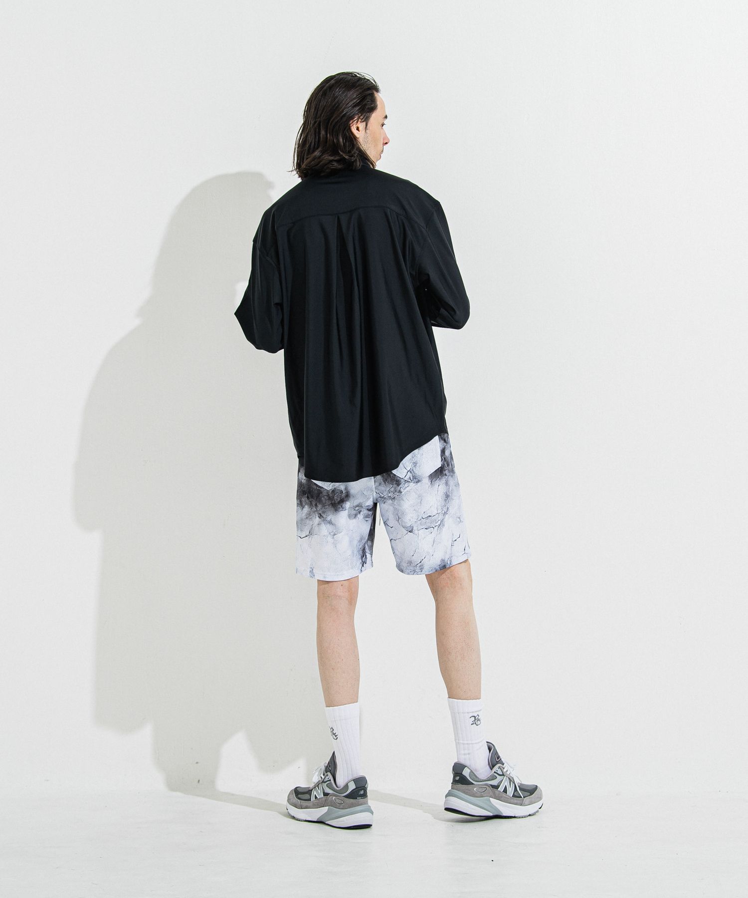 RUSH JACK SHIRTS / RC36-SH-001 / オーバーサイズラッシュガードシャツ / ブラック
