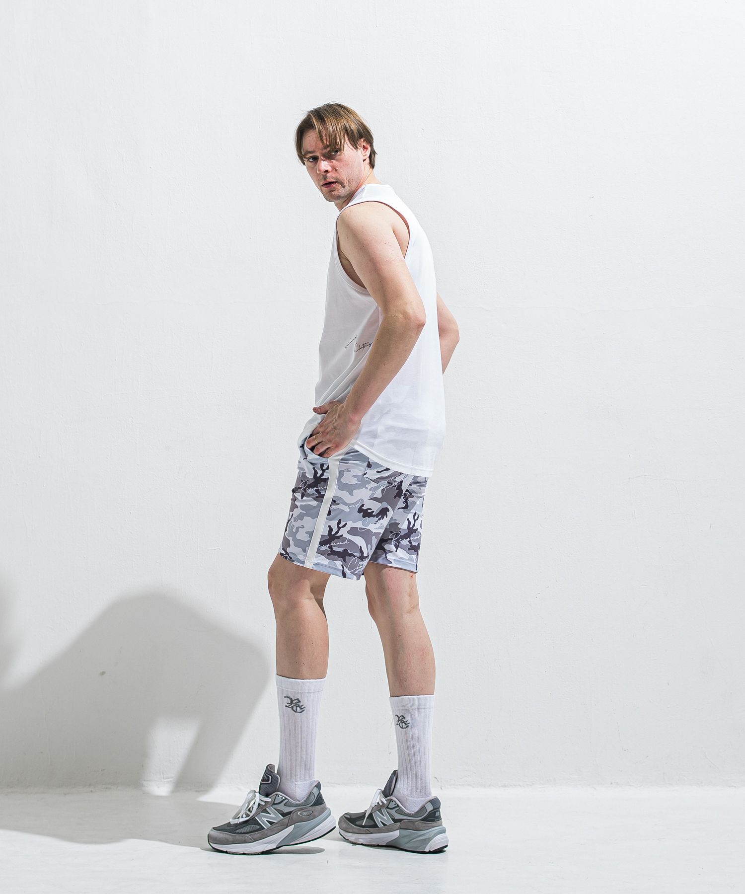 RUSH SHORTS / RC40-HP-002 / ラッシュガードショーツ / カモフラブラック (5月下旬入荷予定)